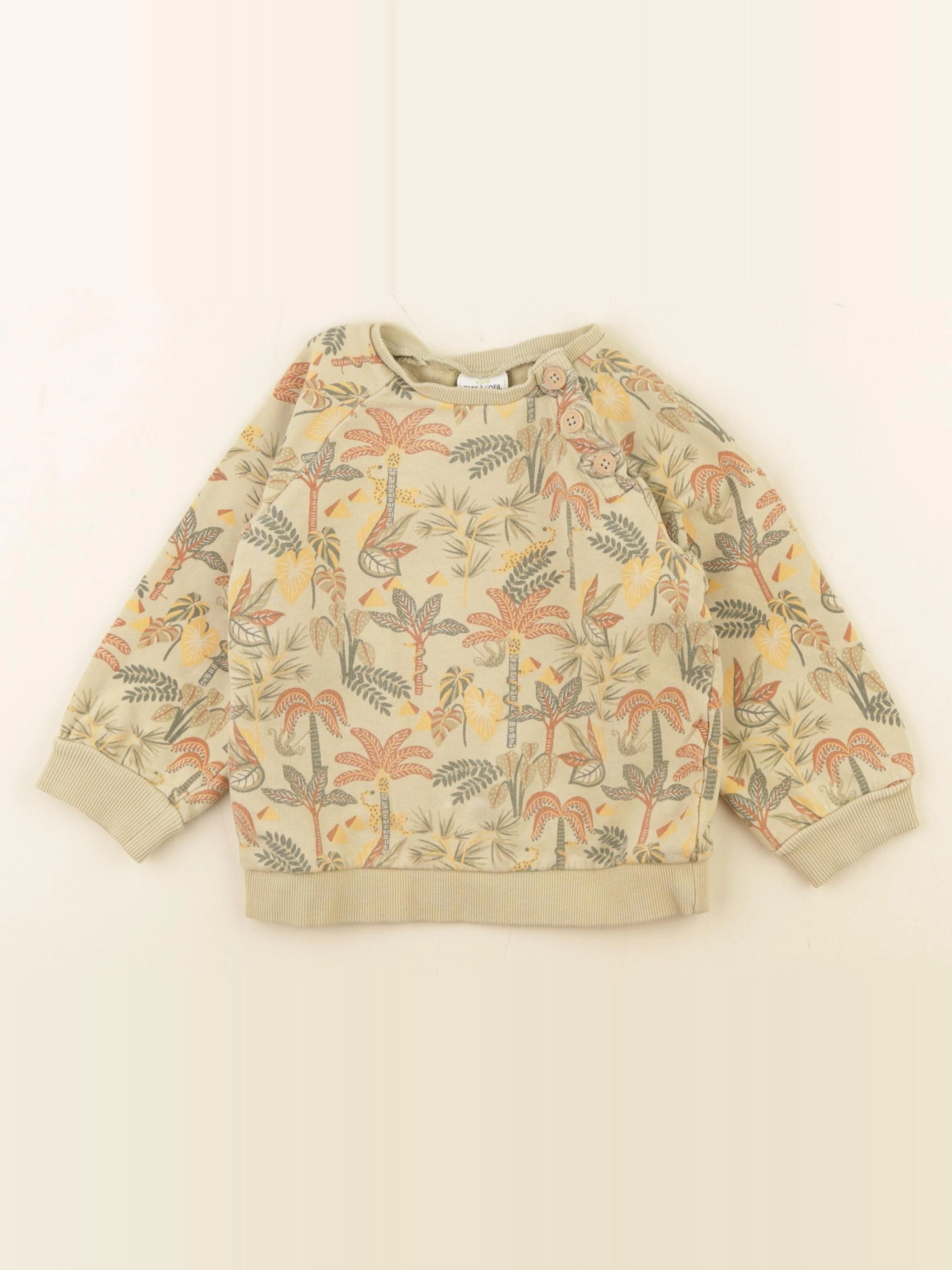 Tape à l'oeil - sweat vert - 36 mois