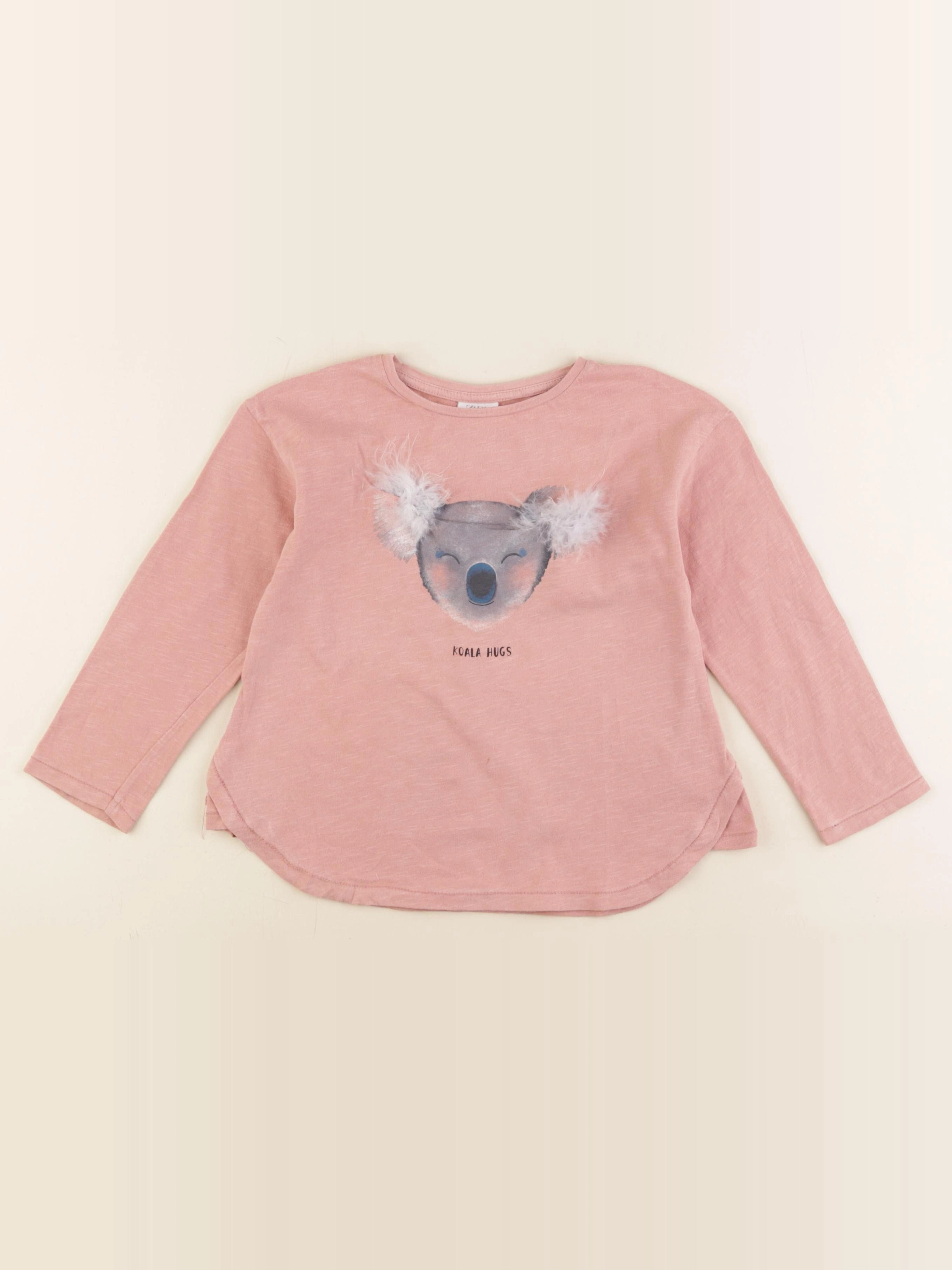 Zara - tee-shirt rose - 6 ans