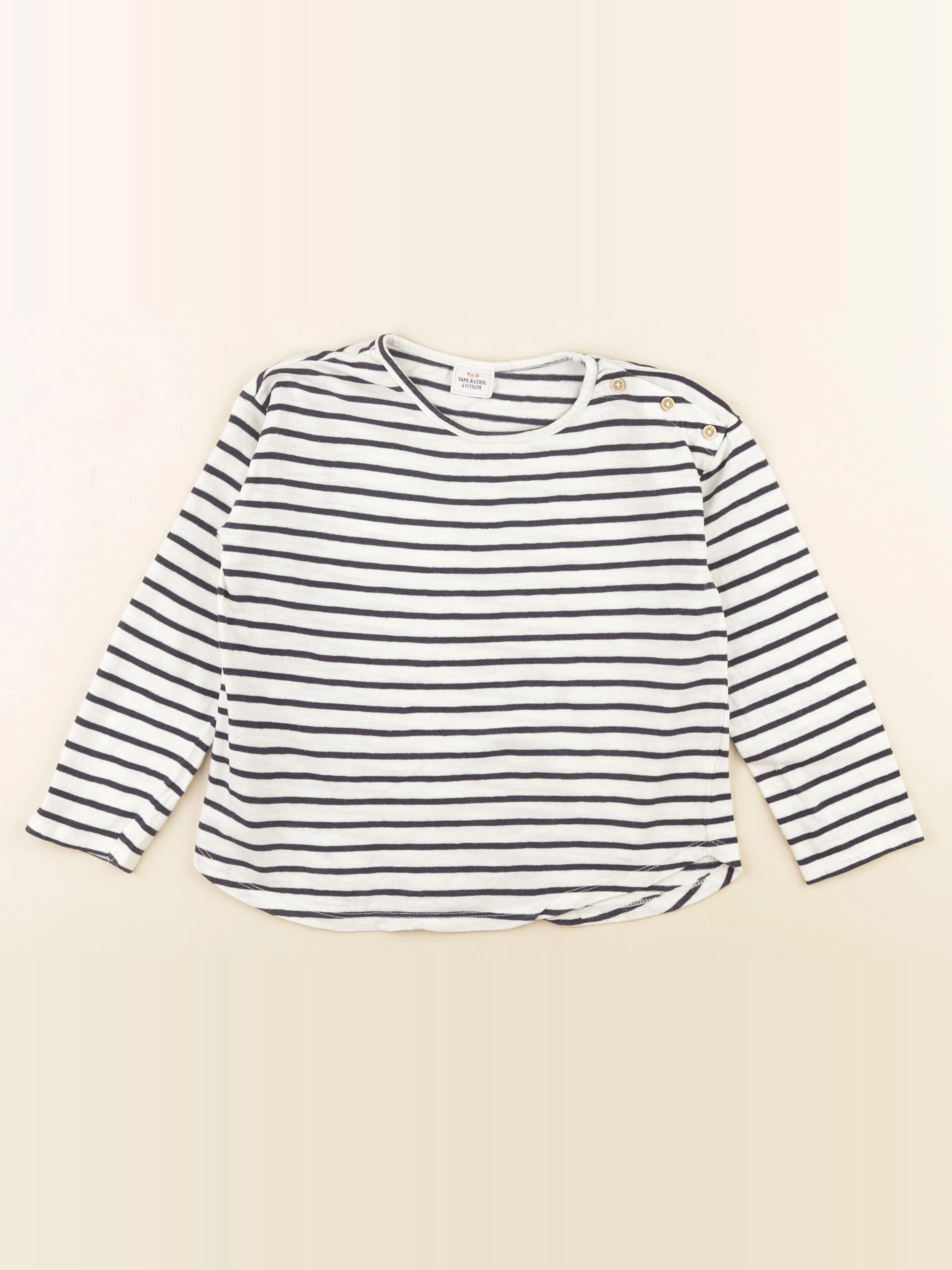 Tape à l'oeil - tee-shirt blanc, bleu - 6 ans