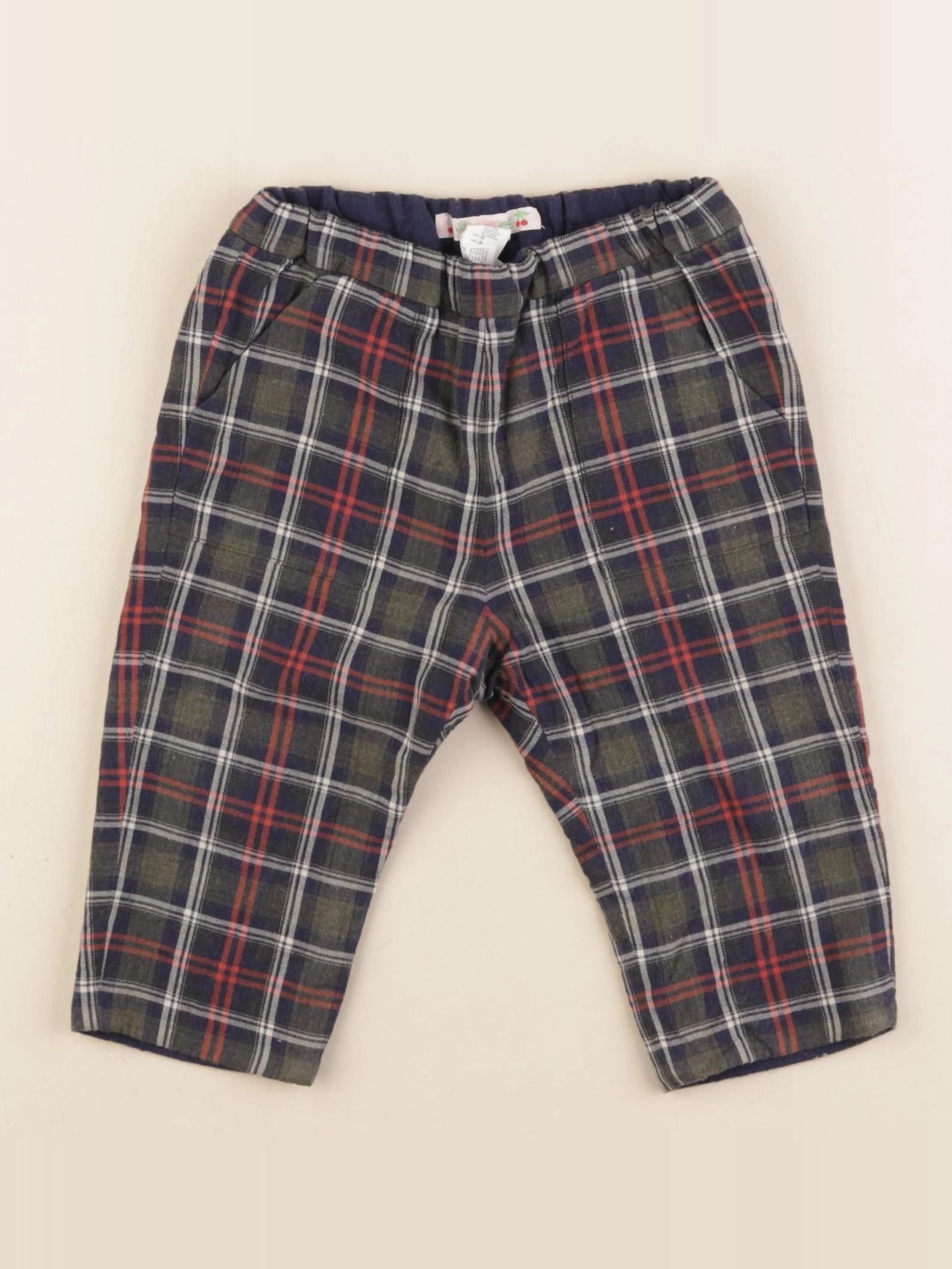 Bonpoint - pantalon doublé multicolore - 12 mois