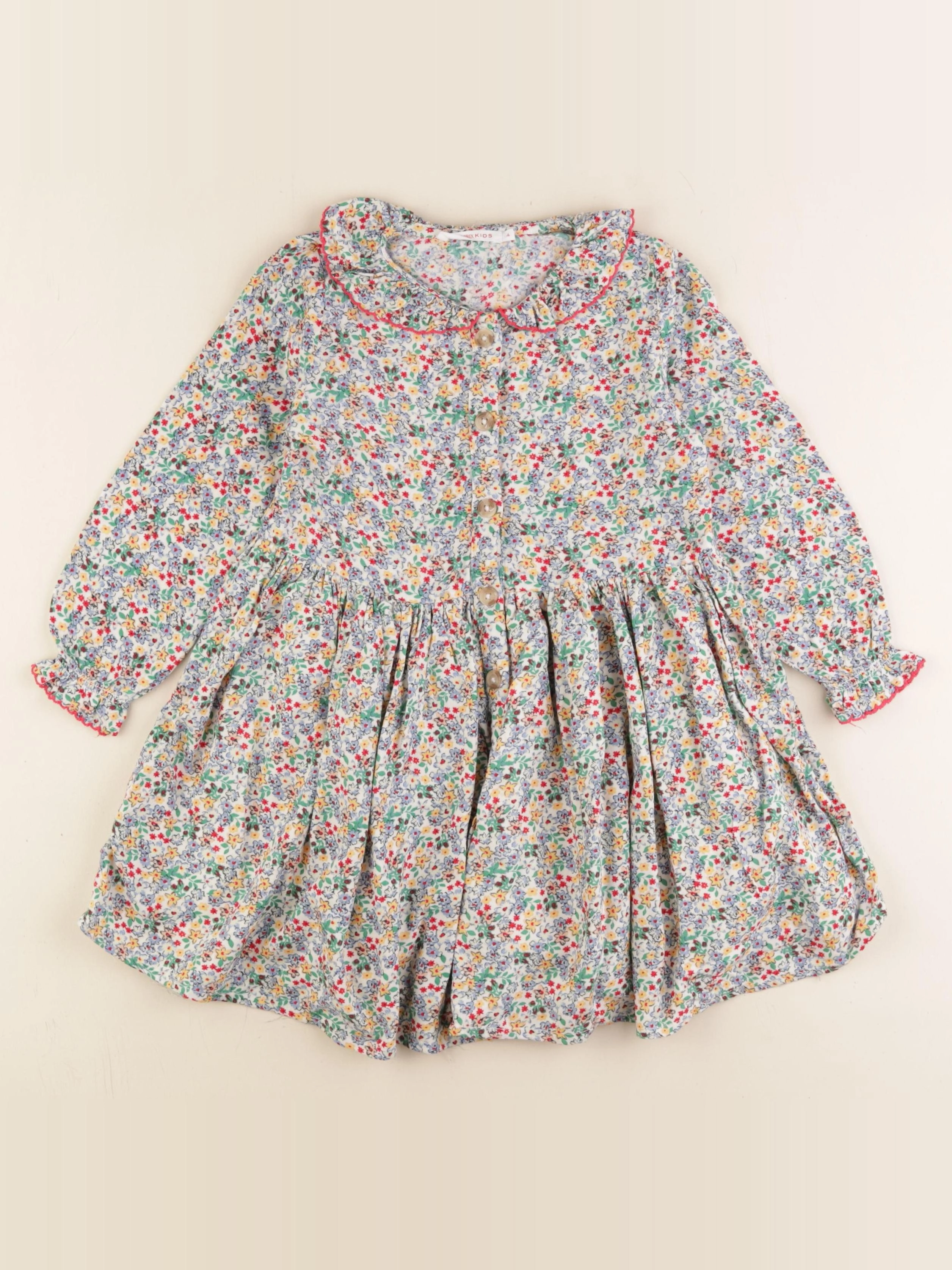Monoprix - robe multicolore - 4 ans