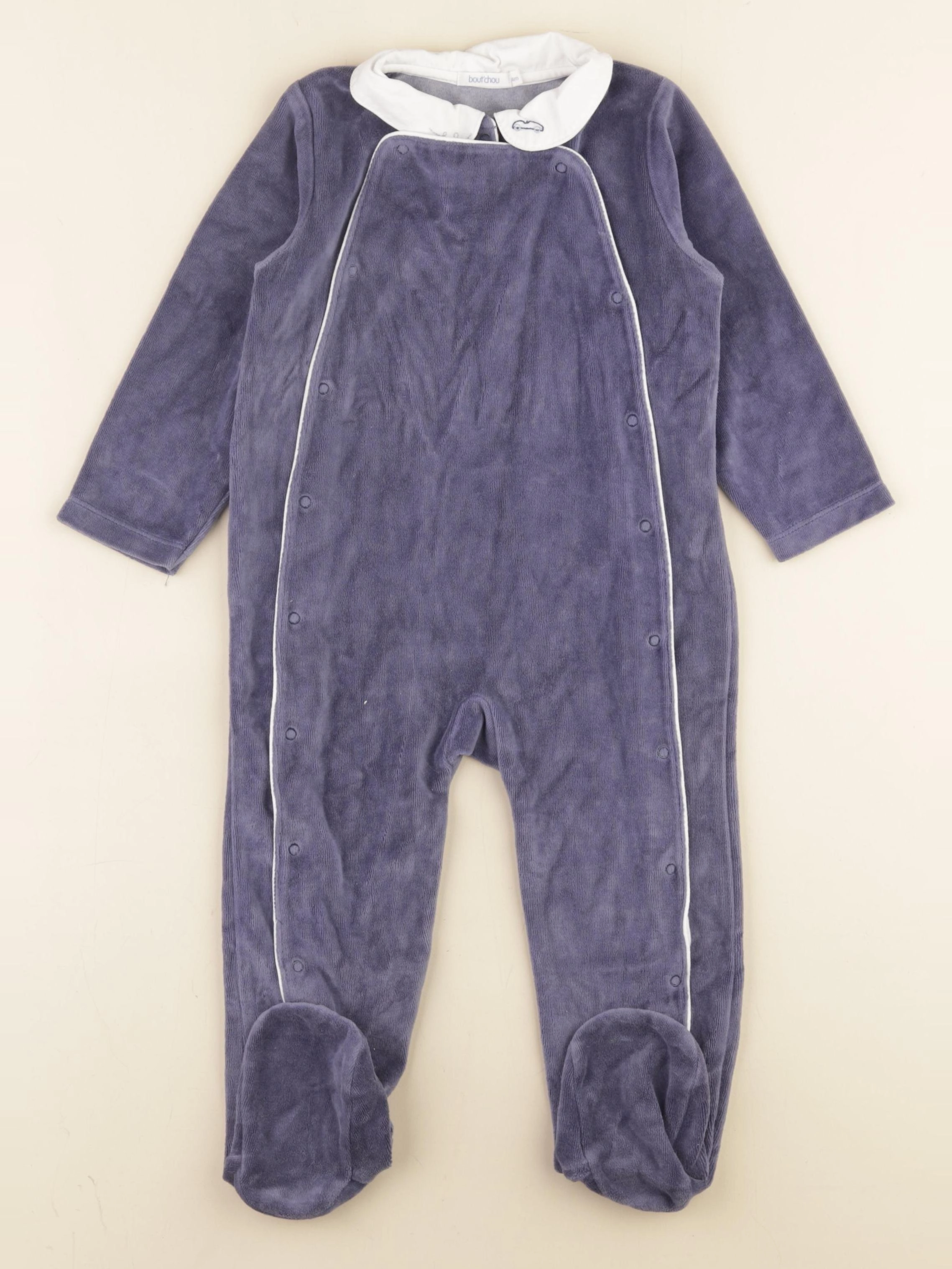 Boutchou - pyjama velours bleu - 24 mois