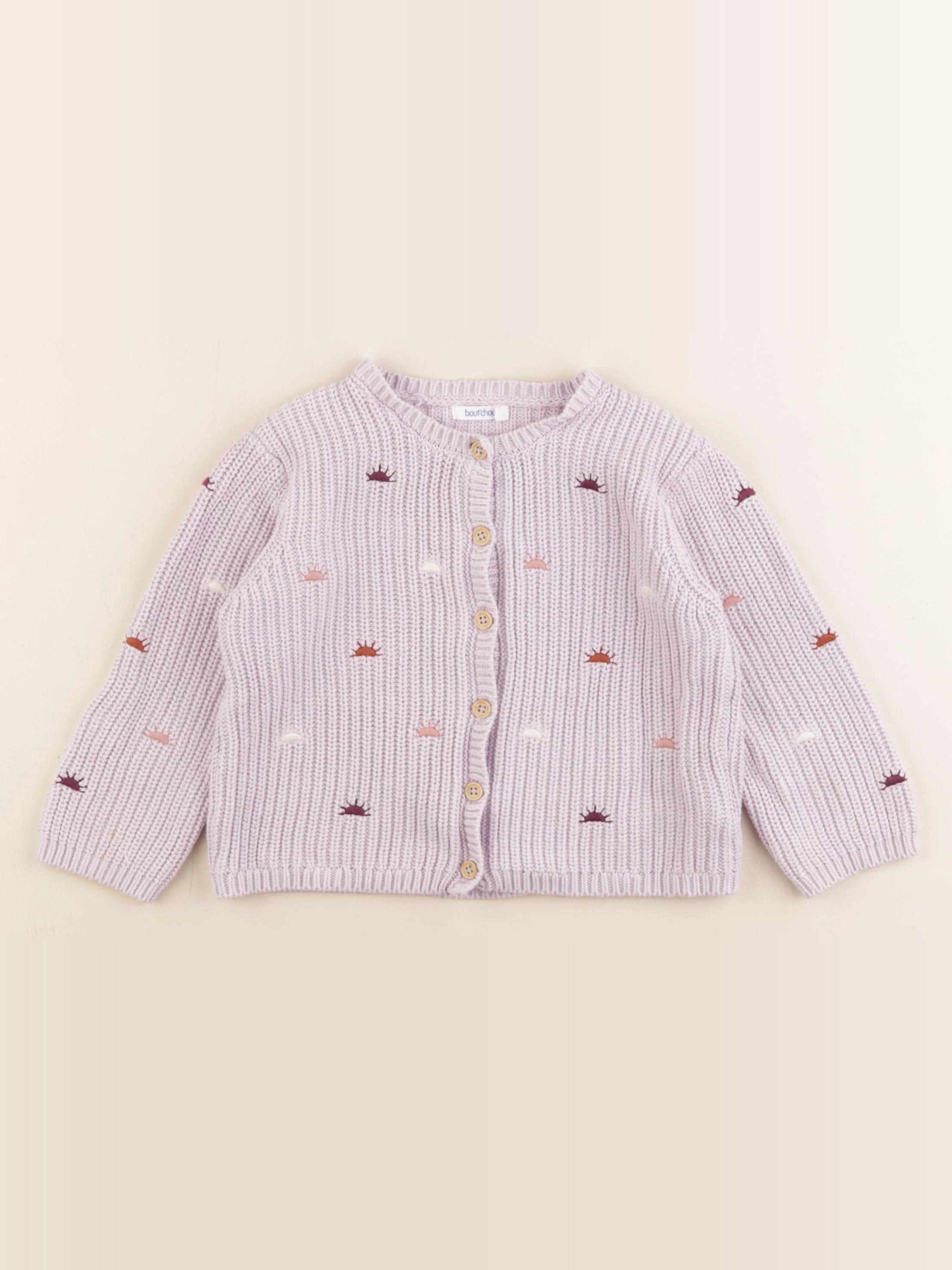 Boutchou - gilet violet - 24 mois