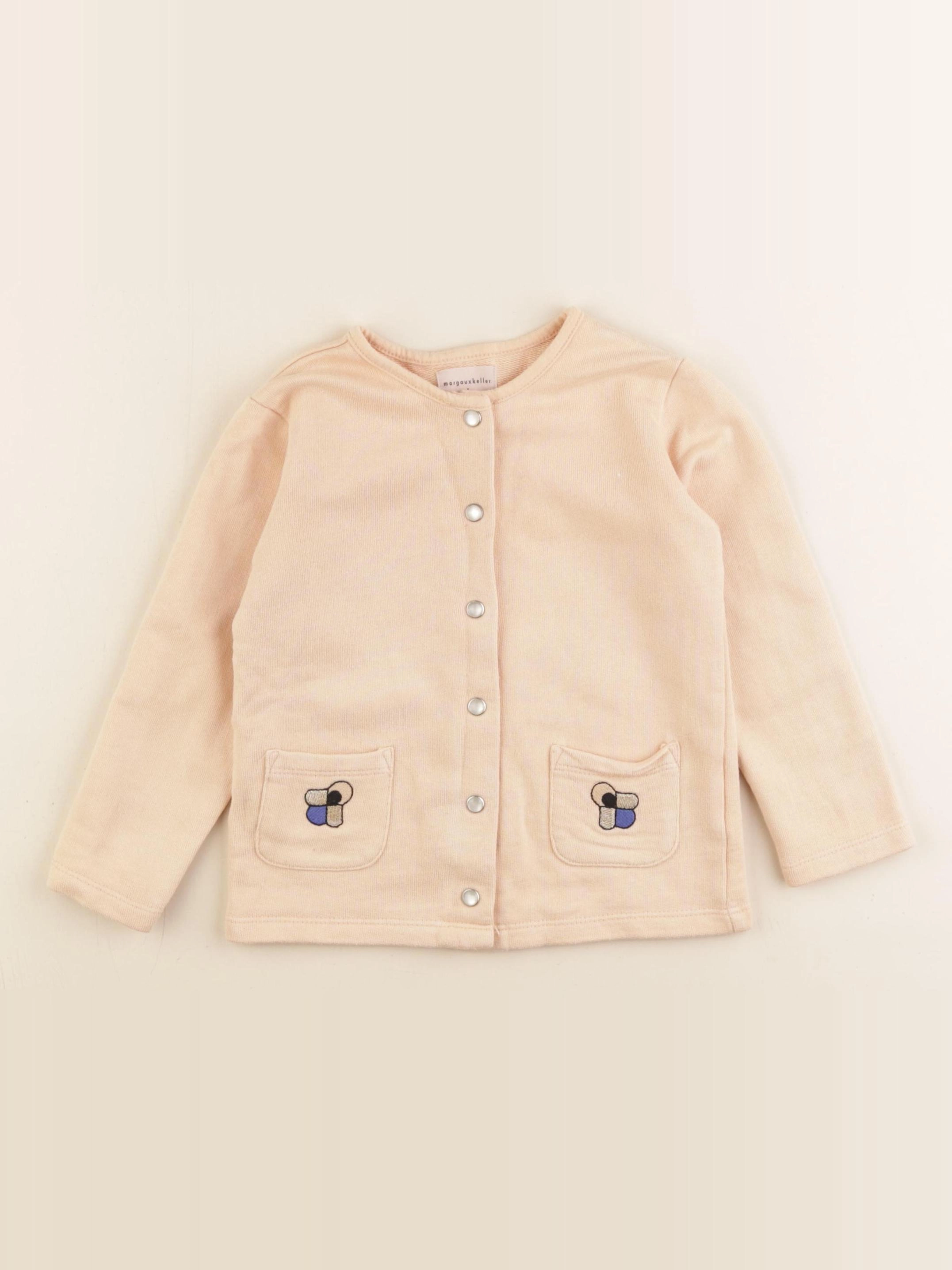 Monoprix - gilet orange - 24/36 mois