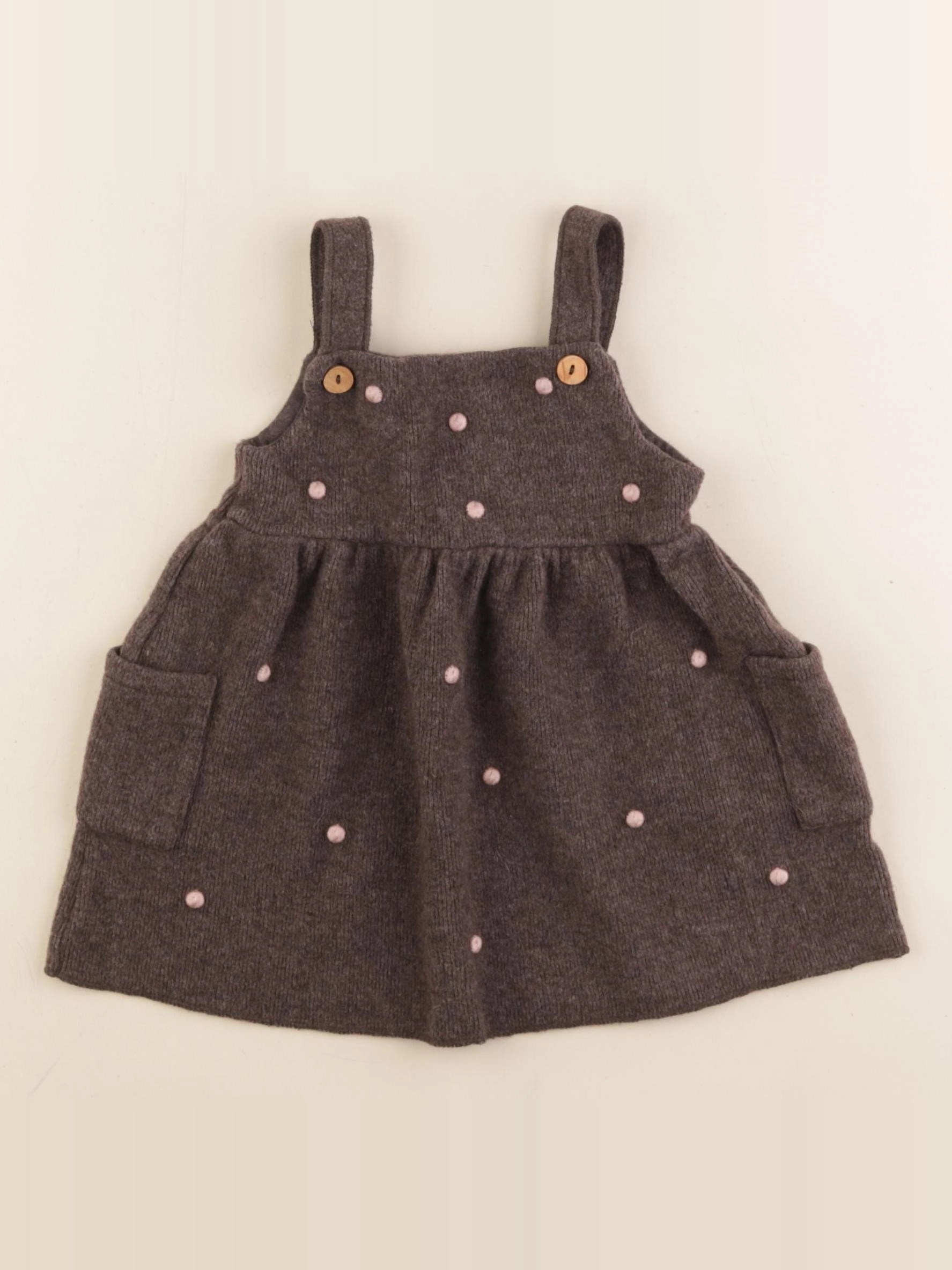 Zara - robe marron - 12/18 mois