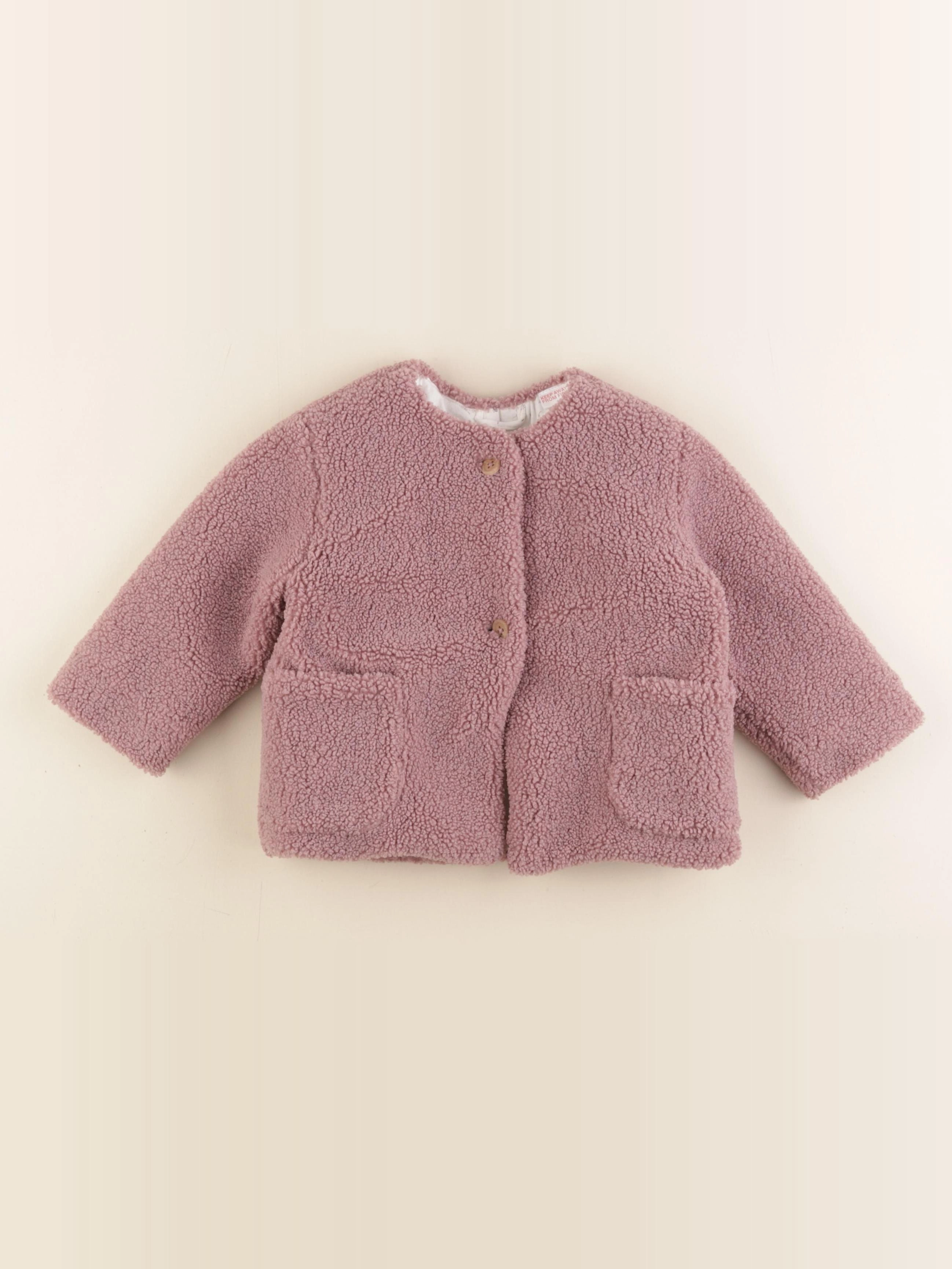 Zara - veste rose - 9/12 mois