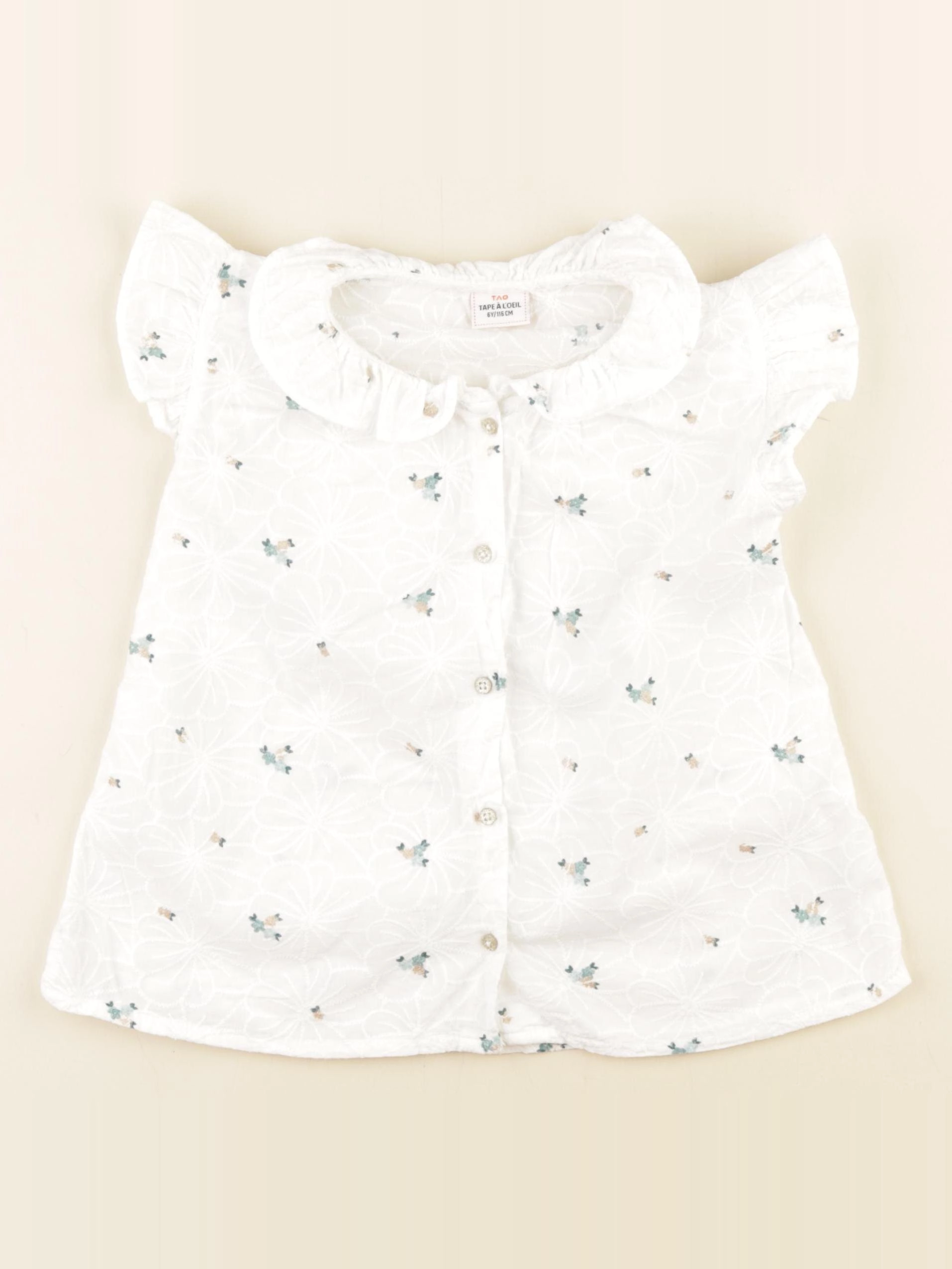 Tape à l'oeil - blouse blanc - 6 ans