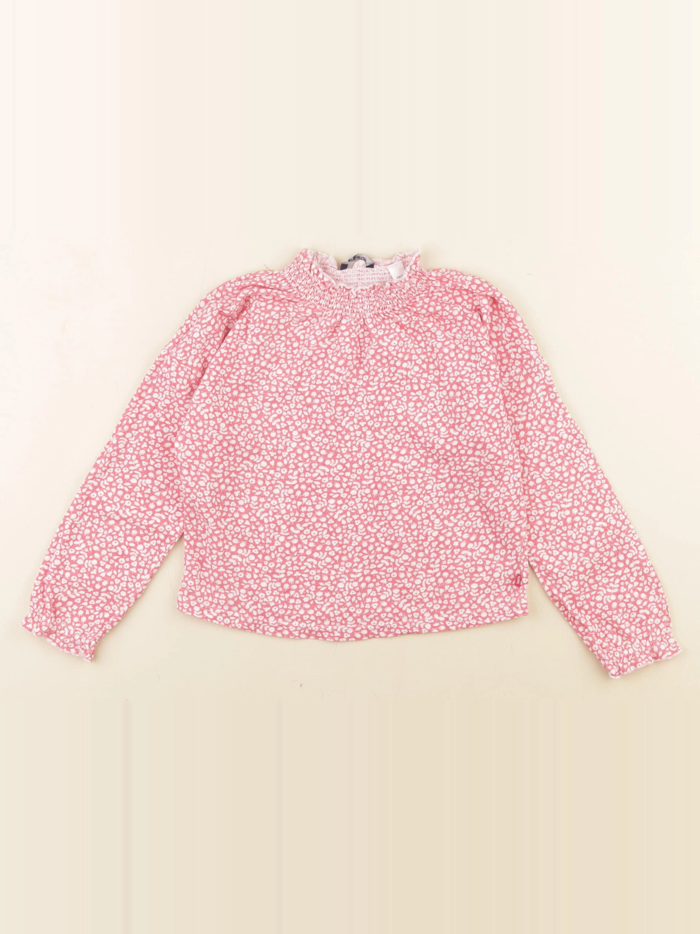 Okaidi - blouse rose - 6 ans