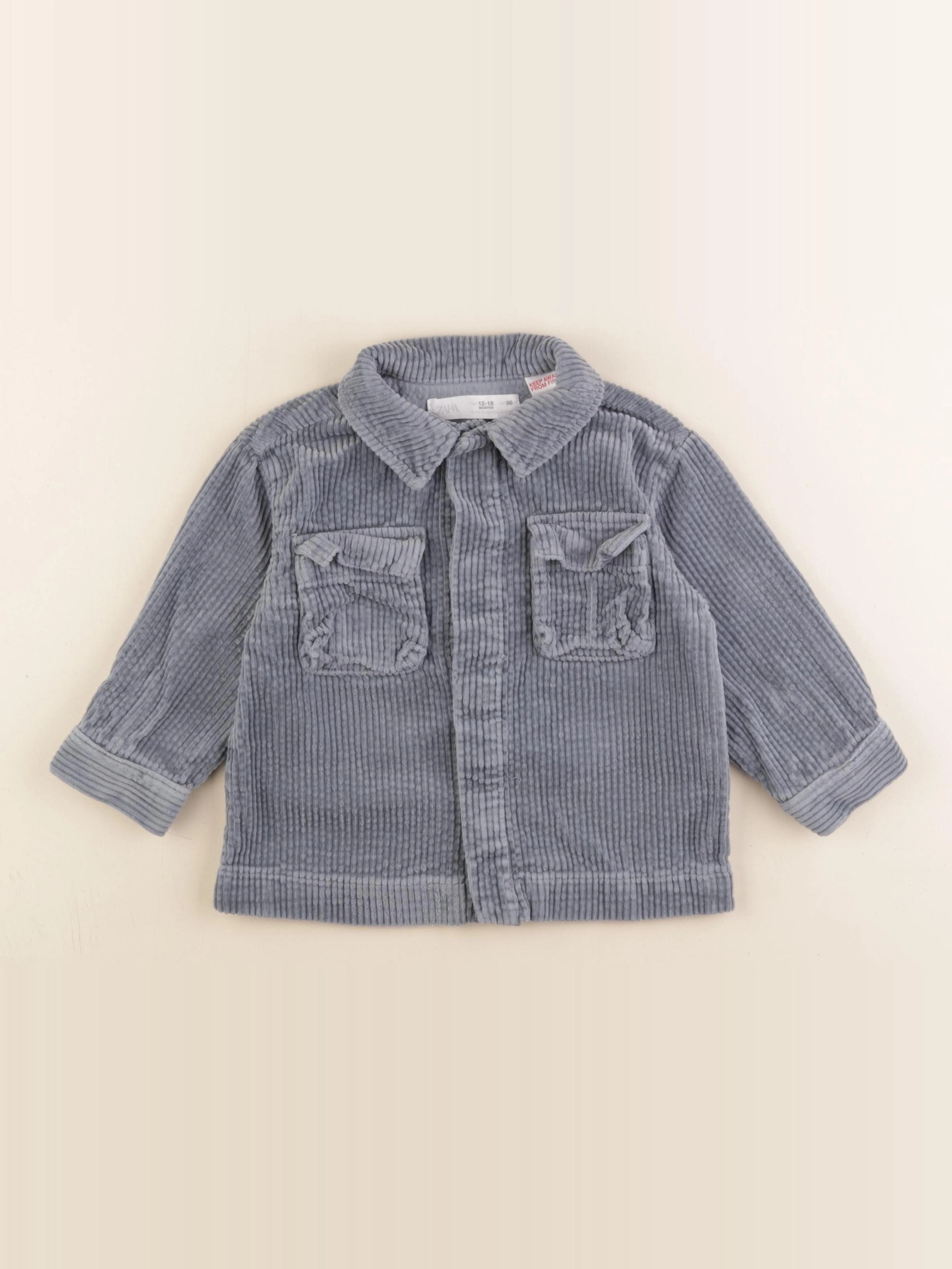 Zara - chemise gris - 12/18 mois