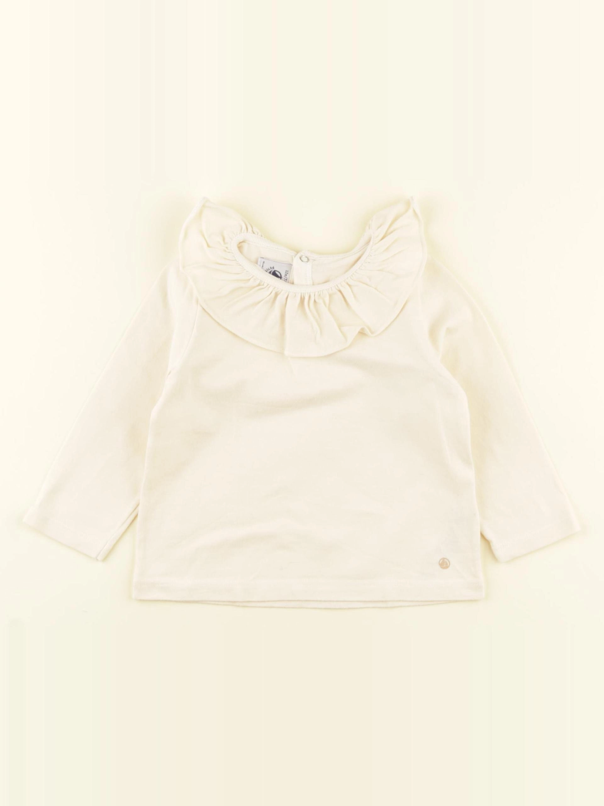 Petit Bateau - tee-shirt beige - 12 mois