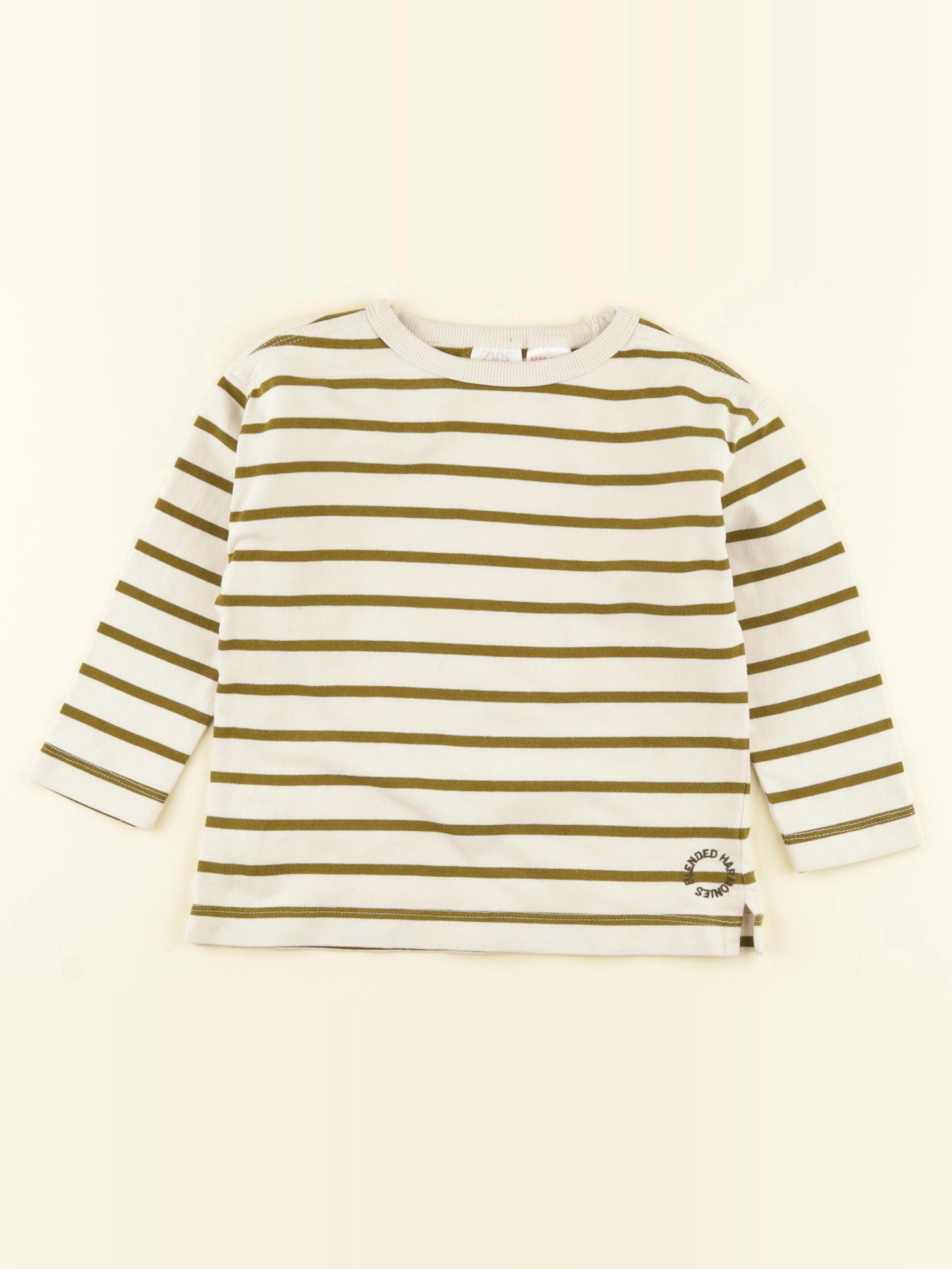Zara - tee-shirt vert - 2 ans
