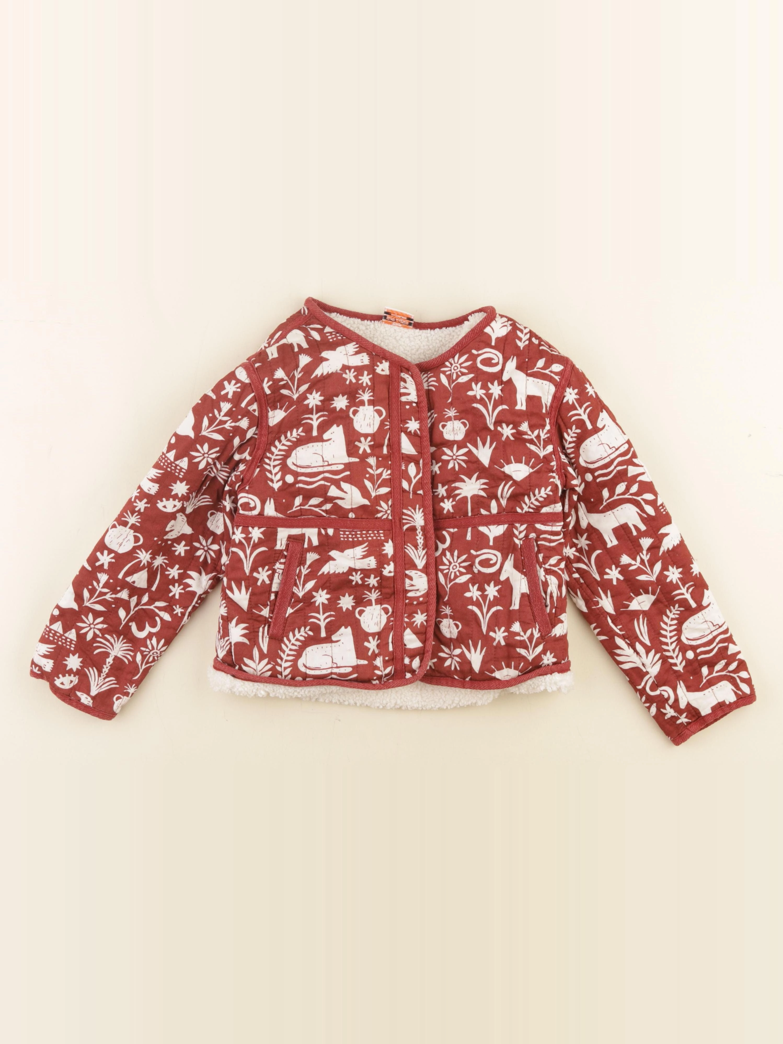 Tape à l'oeil - veste doublé rouge - 6 ans