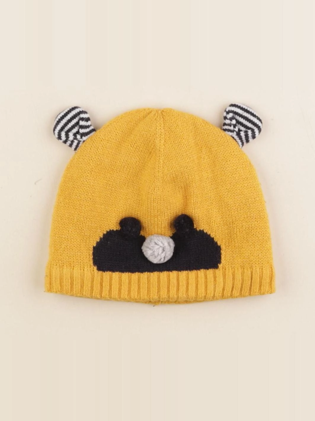 Petit Bateau - bonnet jaune - 12/24 mois