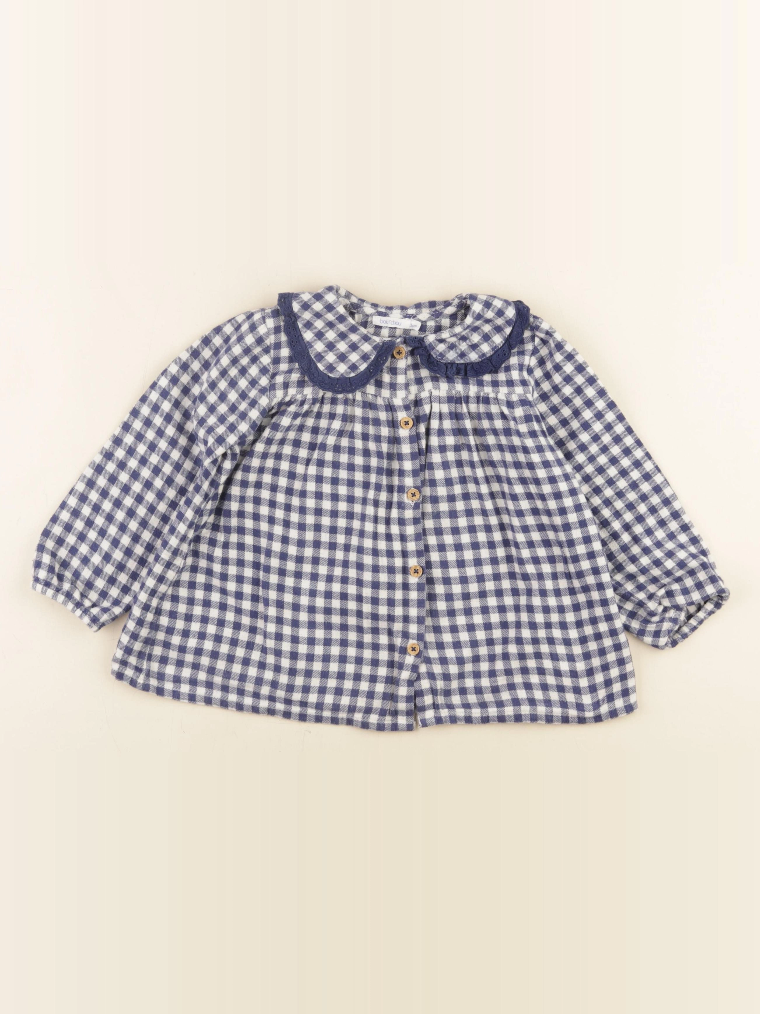 Boutchou - blouse bleu - 36 mois