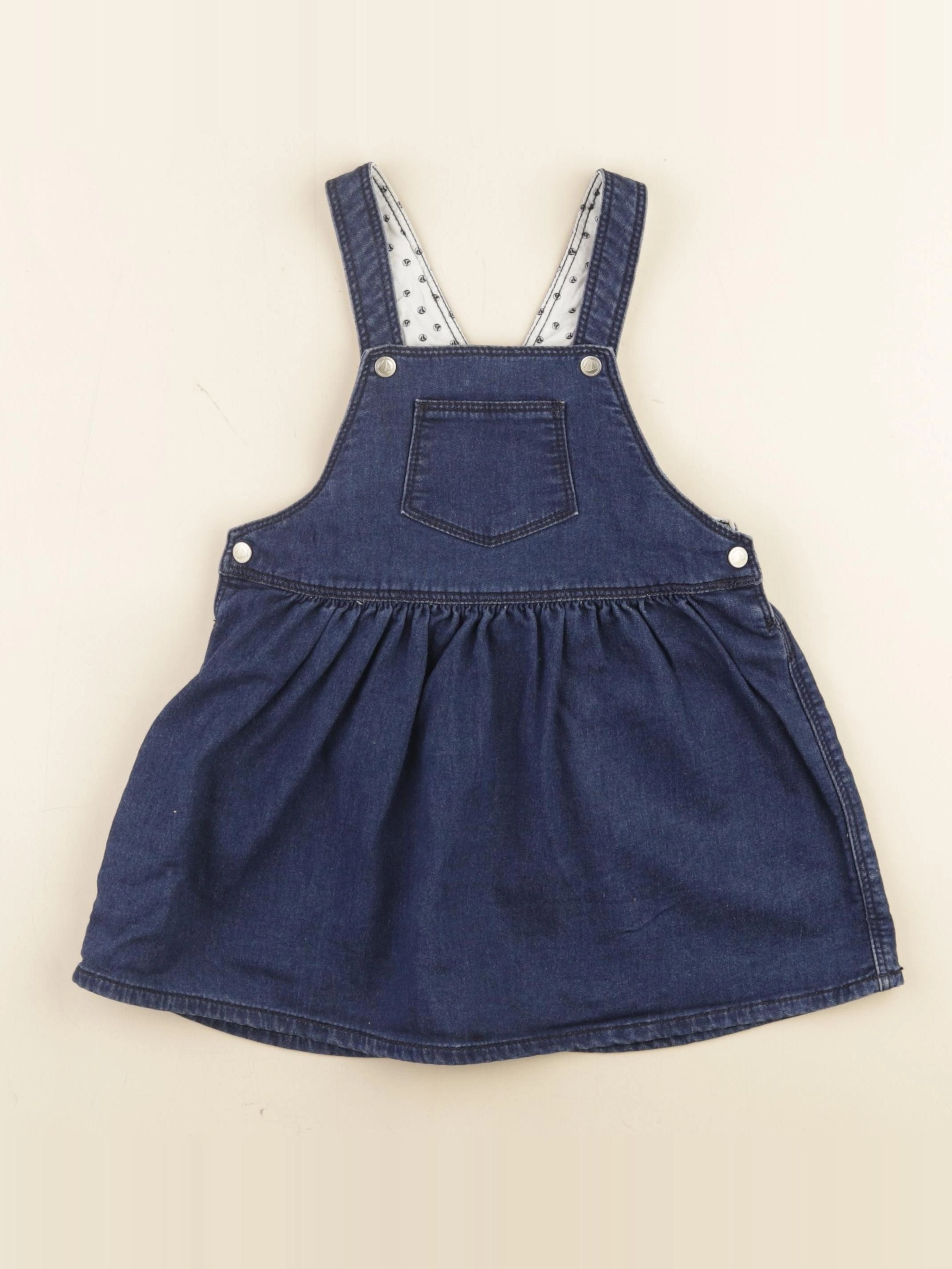 Petit Bateau - robe bleu - 36 mois