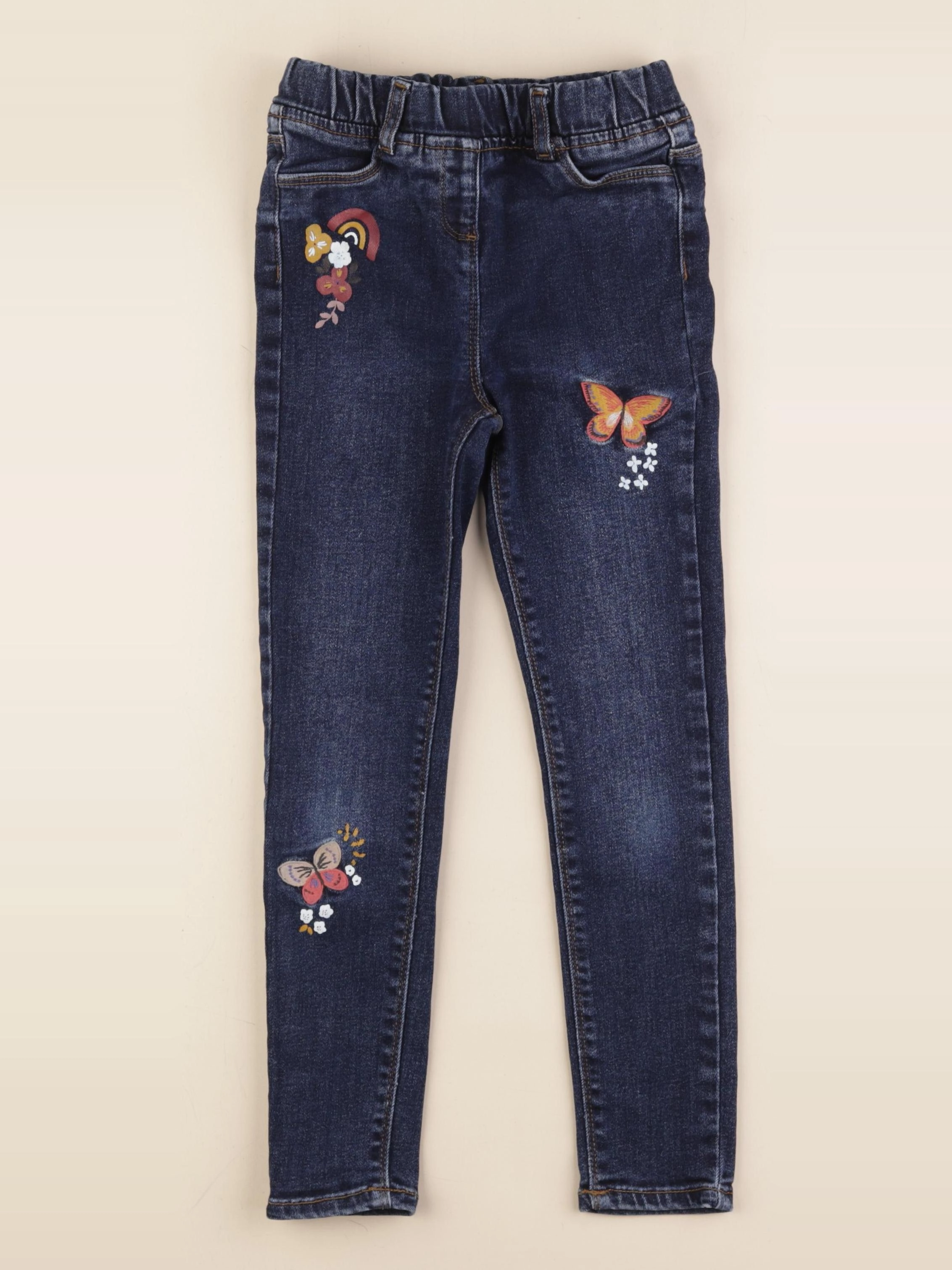 Vertbaudet - jegging bleu - 8 ans