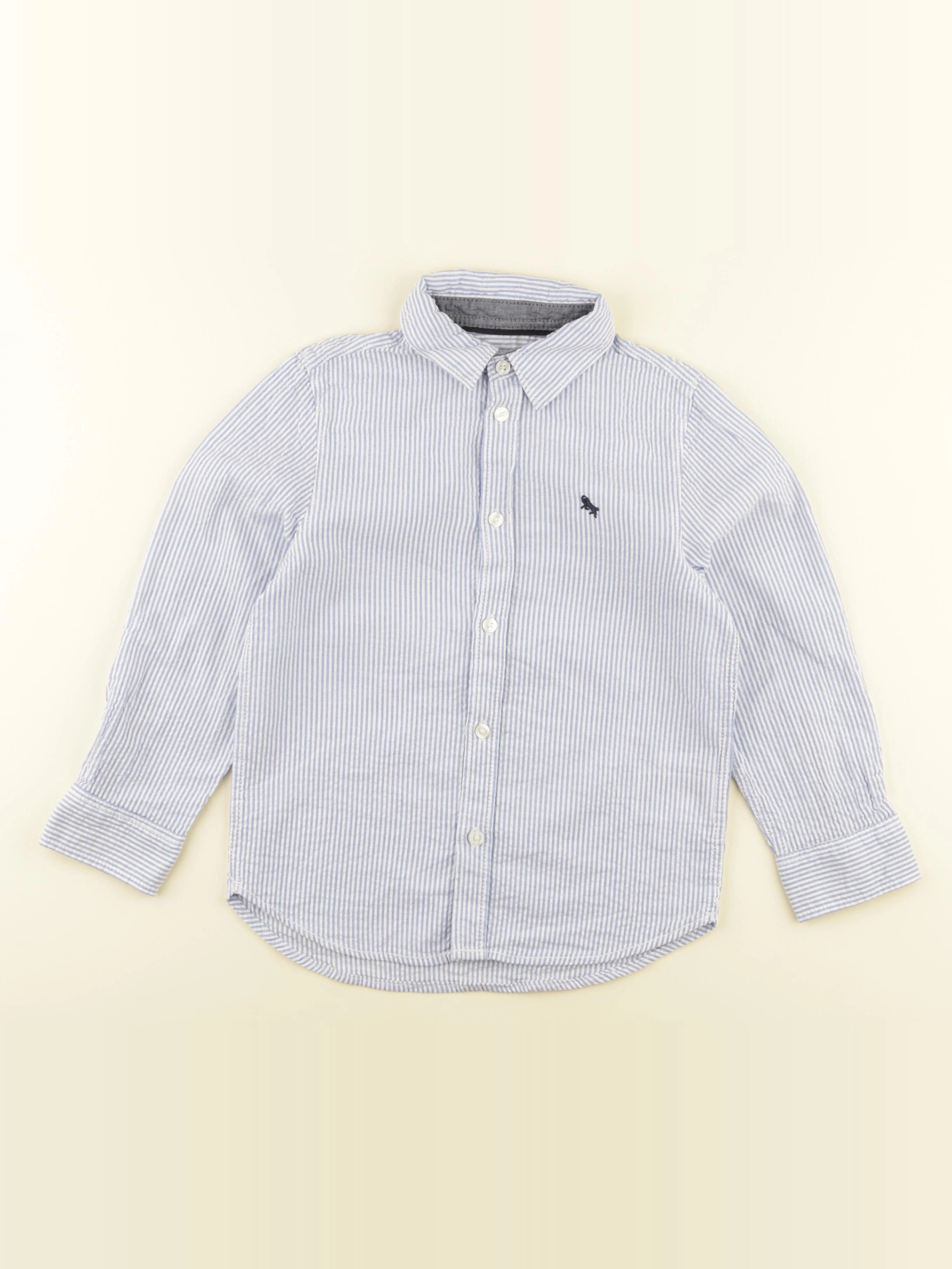 H&M - chemise bleu - 5/6 ans