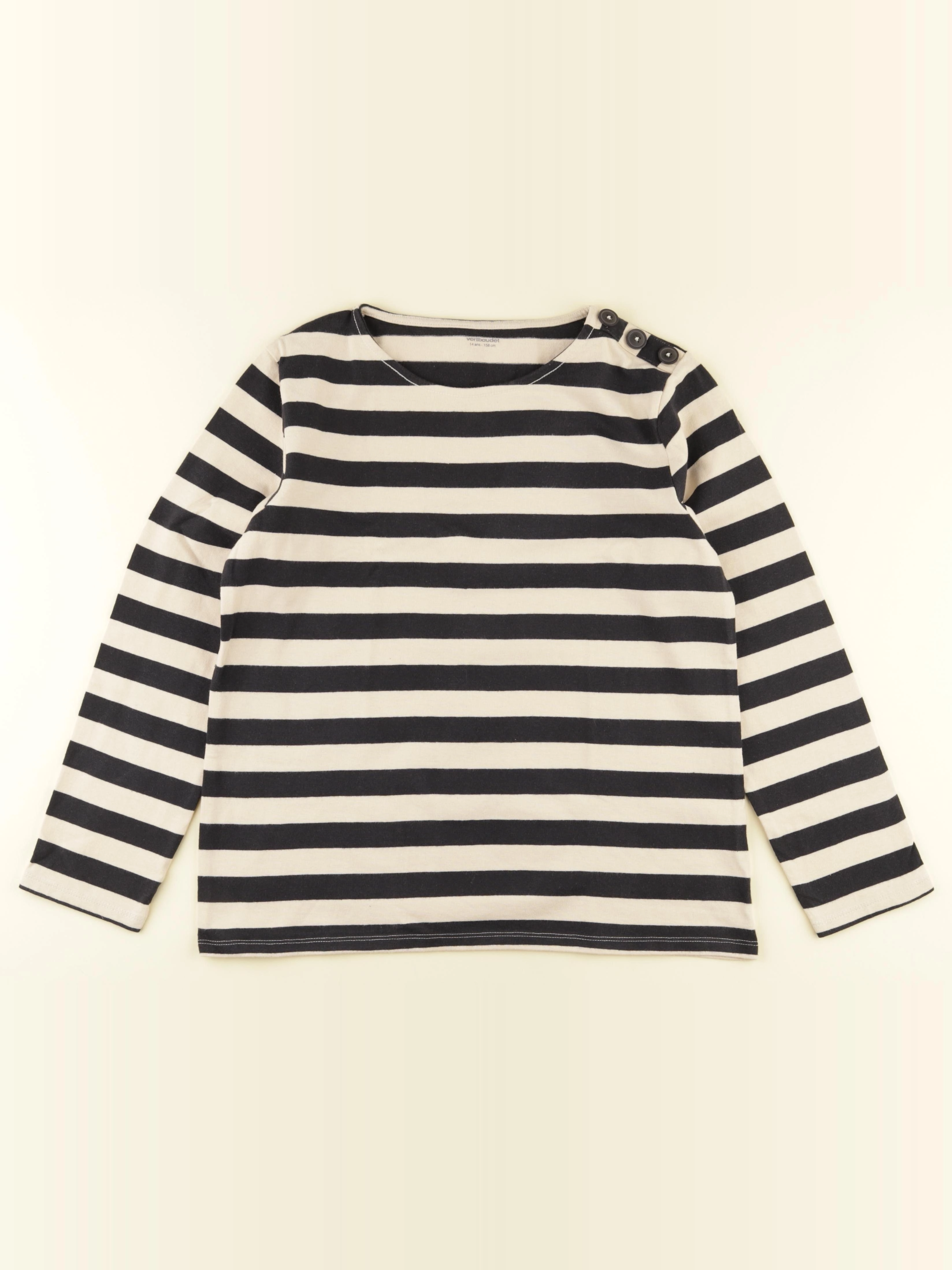 Vertbaudet - tee-shirt beige - 14 ans