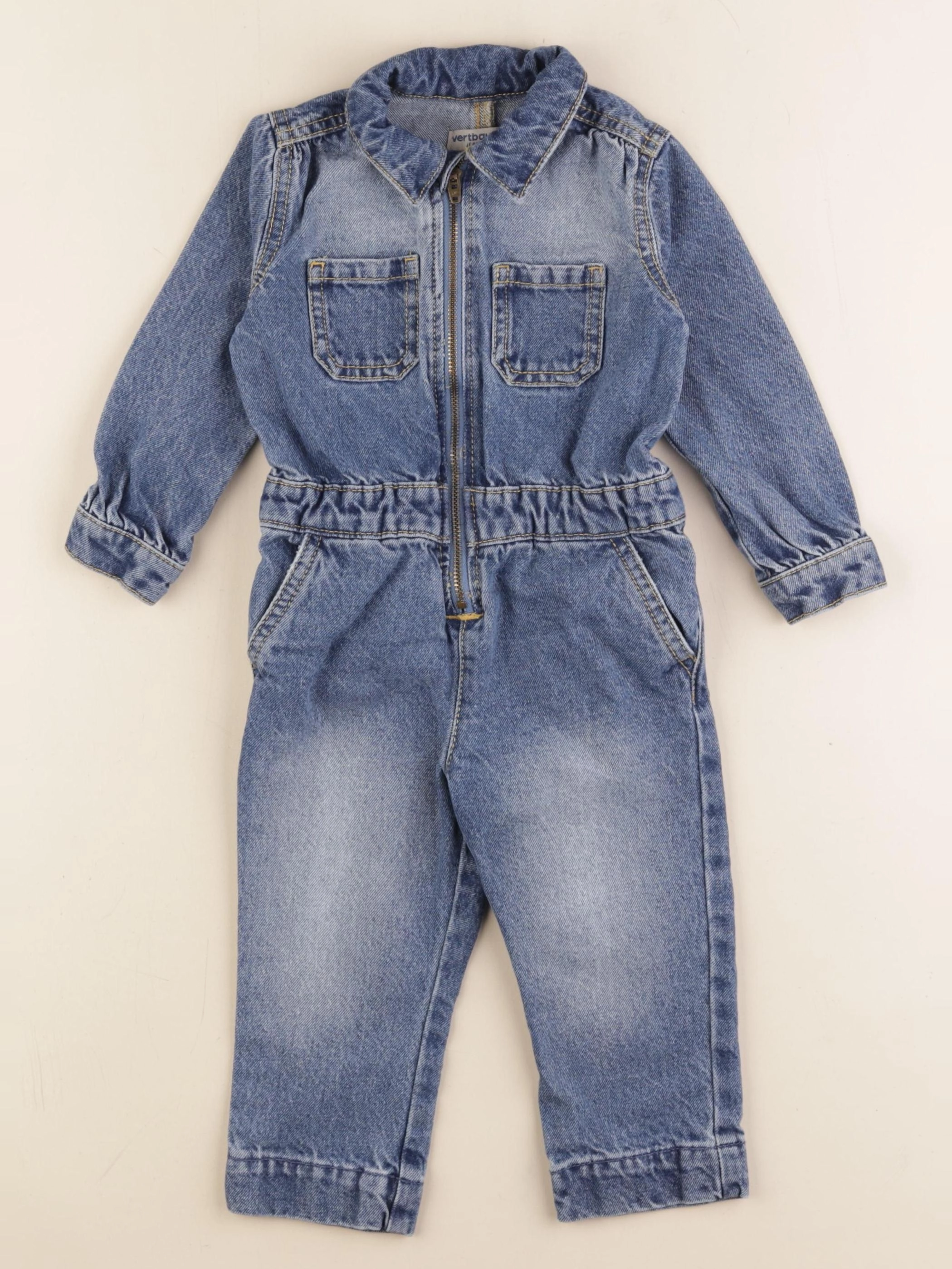 Vertbaudet - combinaison bleu - 2 ans