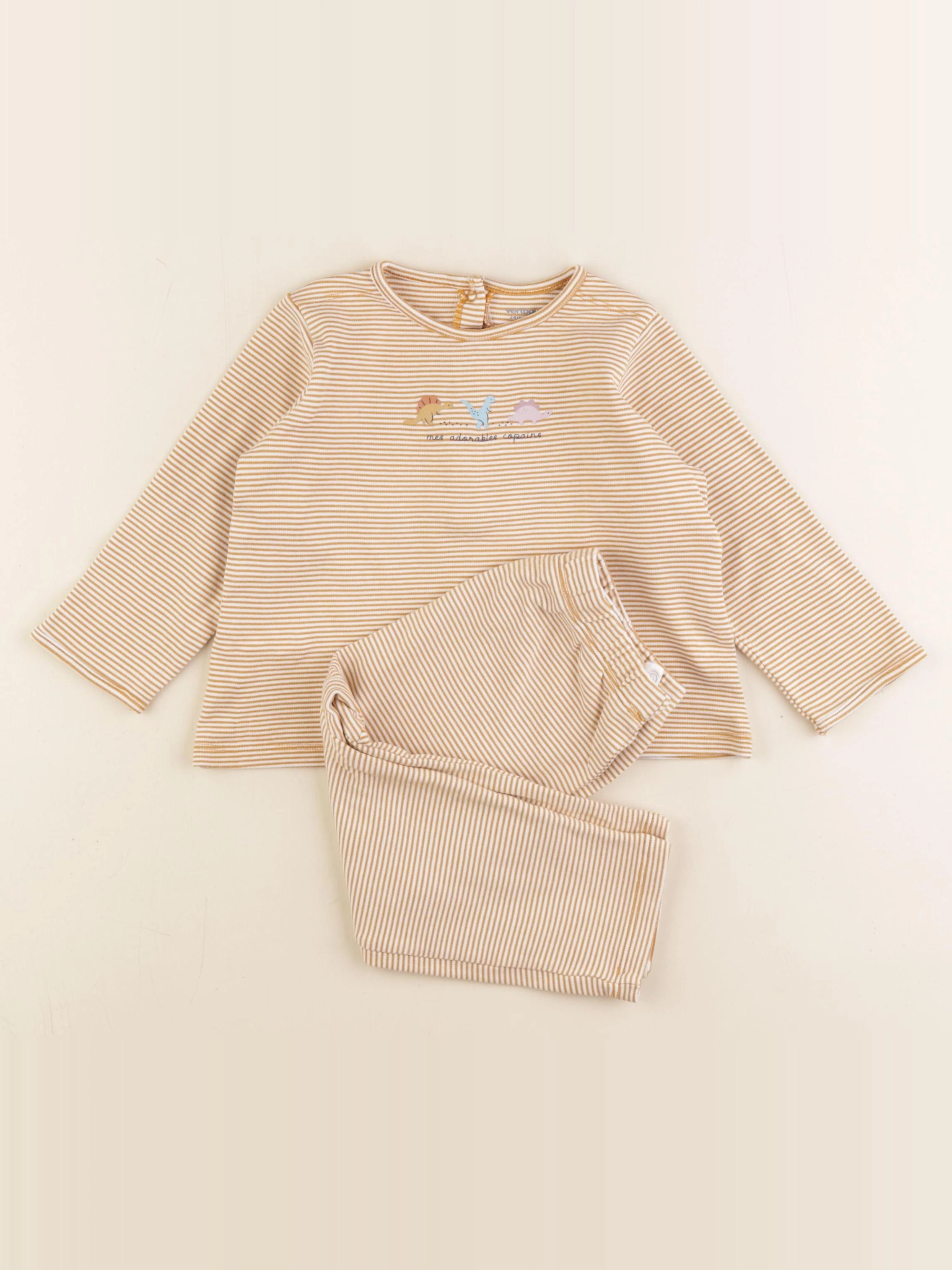 Vertbaudet - pyjama marron - 24 mois