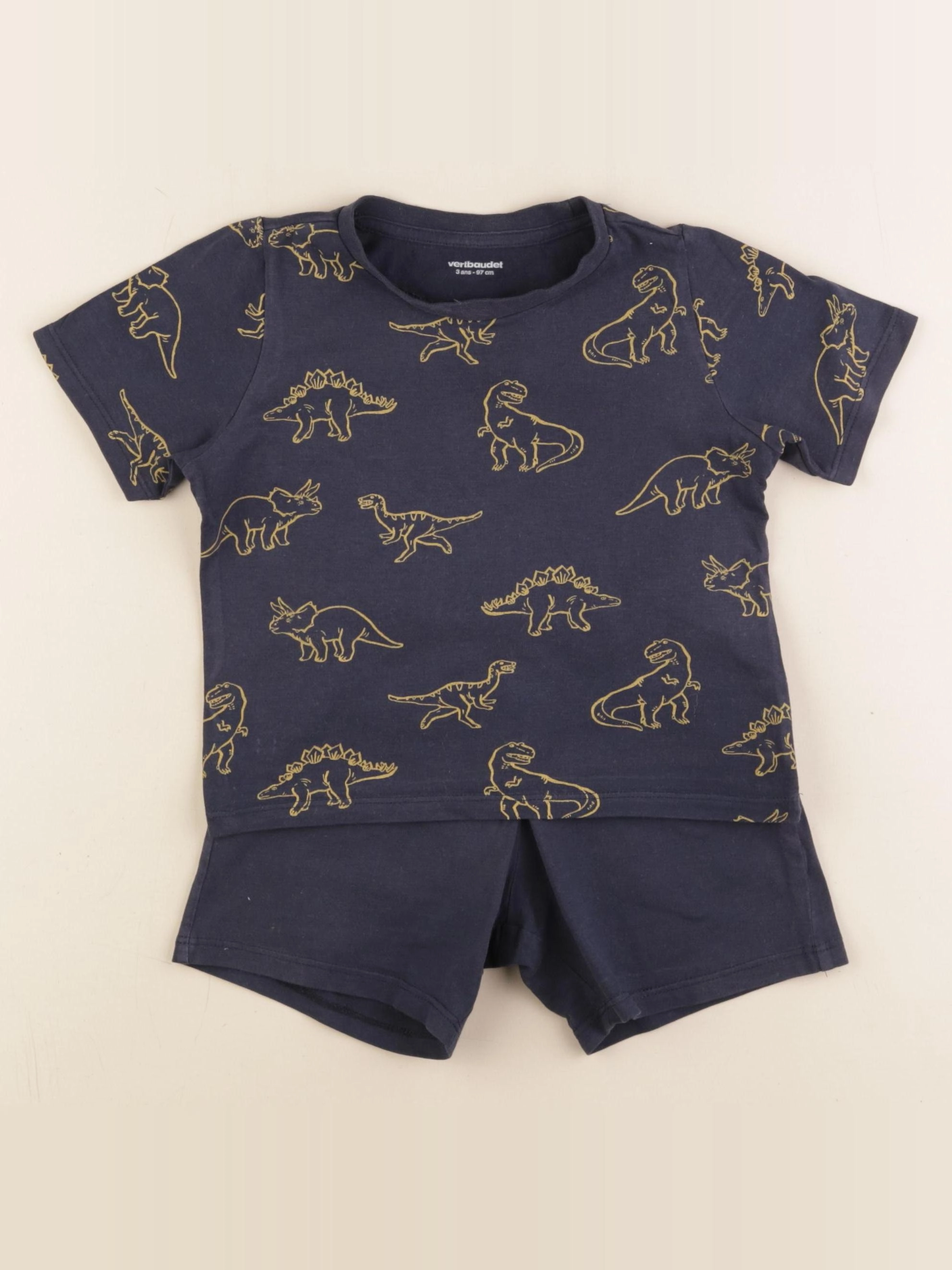 Vertbaudet - pyjama coton bleu - 3 ans