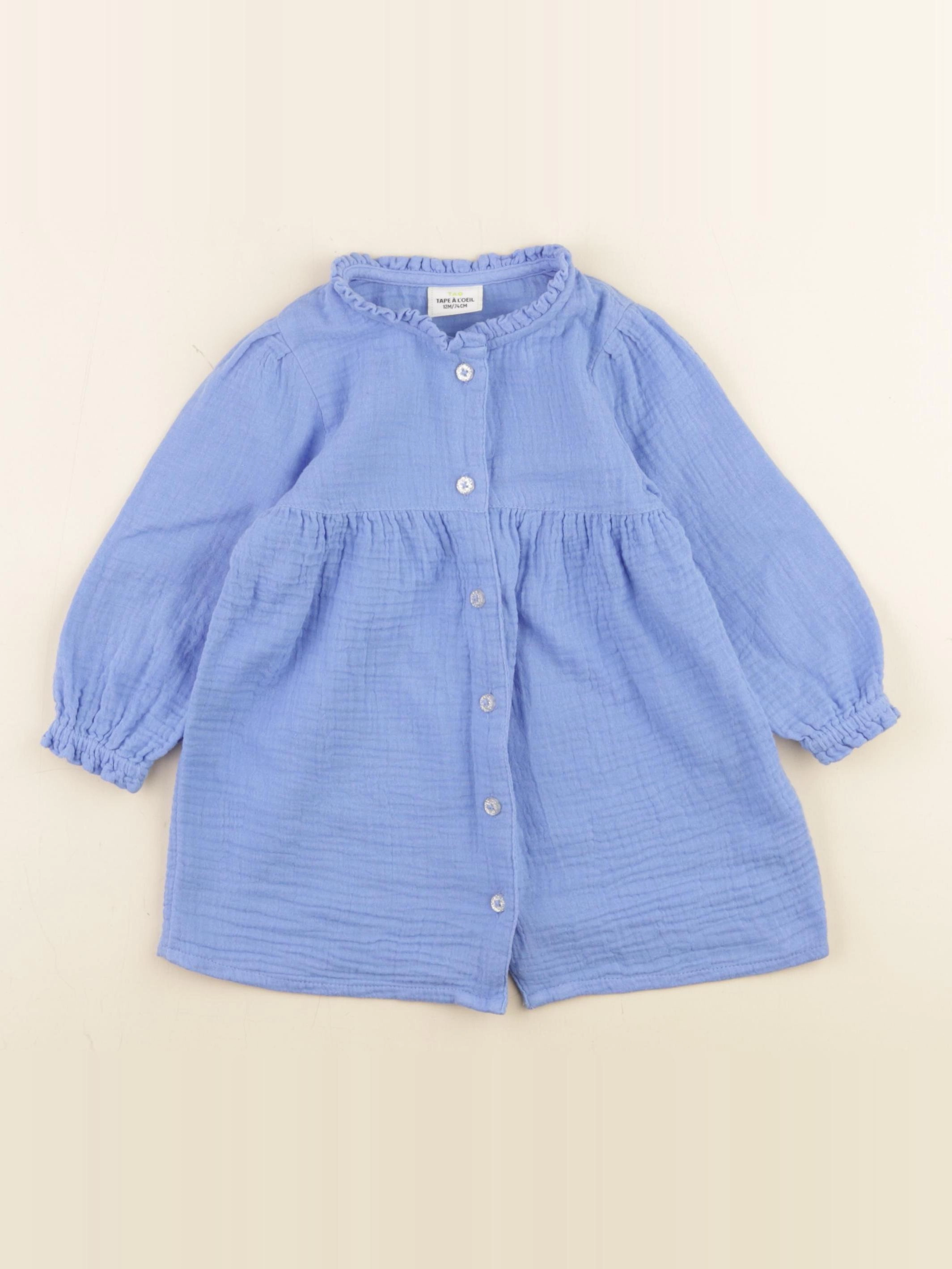 Tape à l'oeil - robe bleu - 12 mois