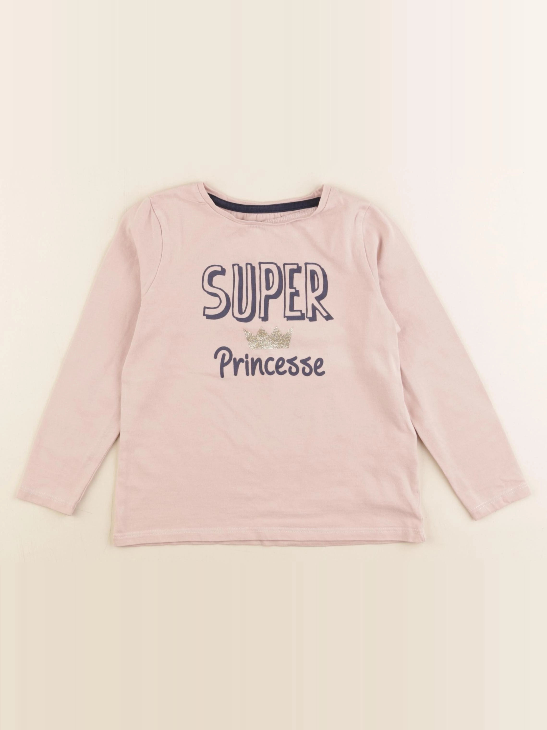 Vertbaudet - tee-shirt rose - 6 ans