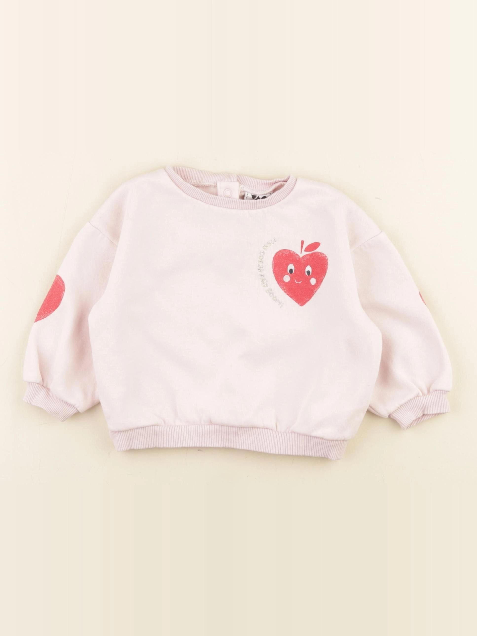 Tape à l'oeil - sweat rose - 12 mois