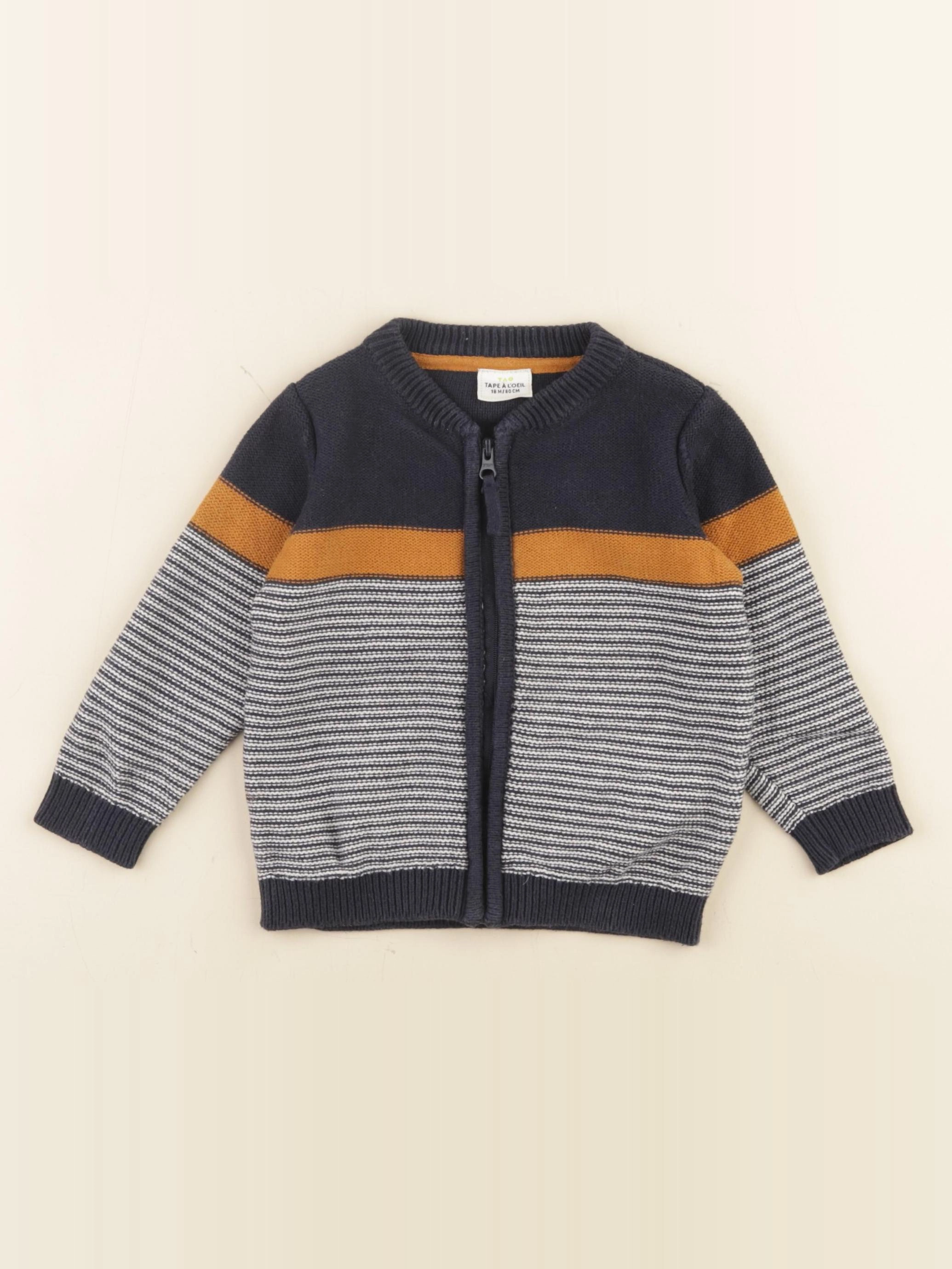 Tape à l'oeil - gilet multicolore - 18 mois