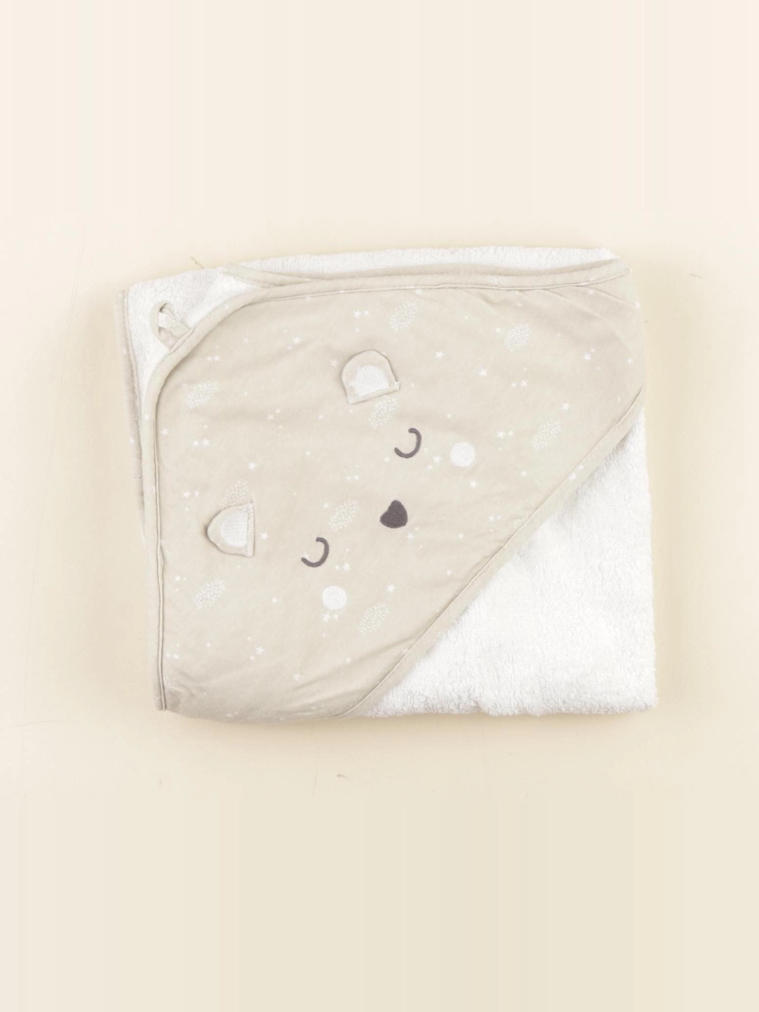 Tape à l'oeil - cape de bain blanc - 6/12 mois