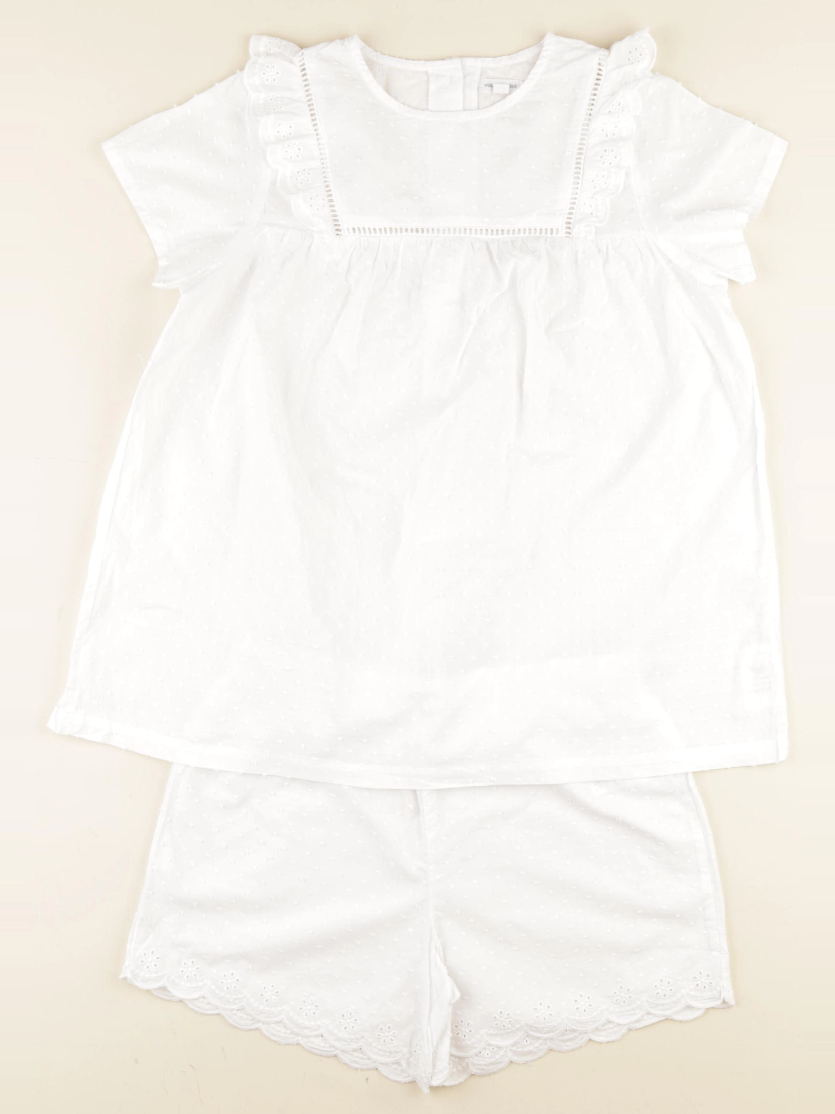 Vertbaudet - ensemble blanc - 14 ans