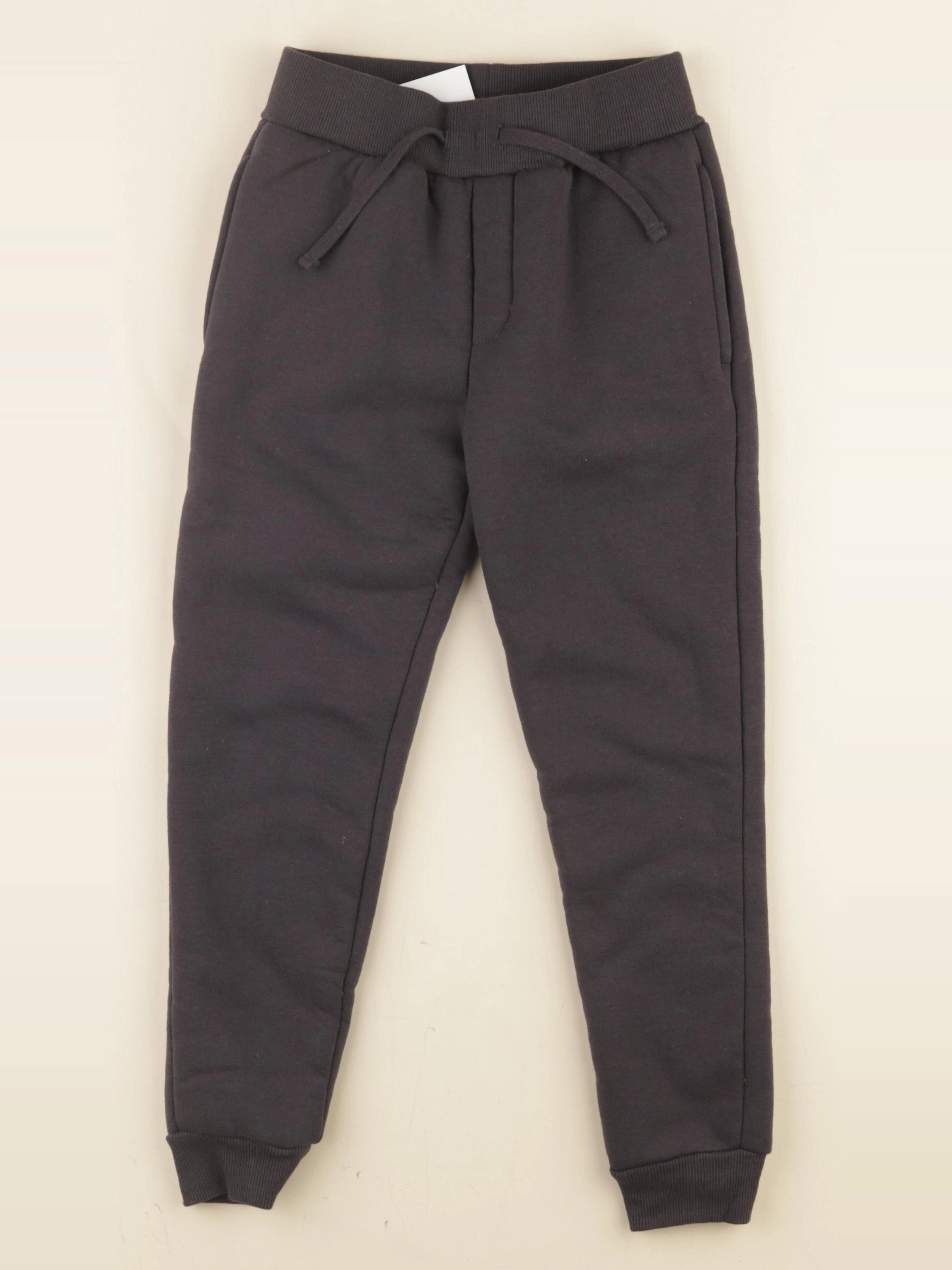 Vertbaudet - jogging doublé gris - 7 ans