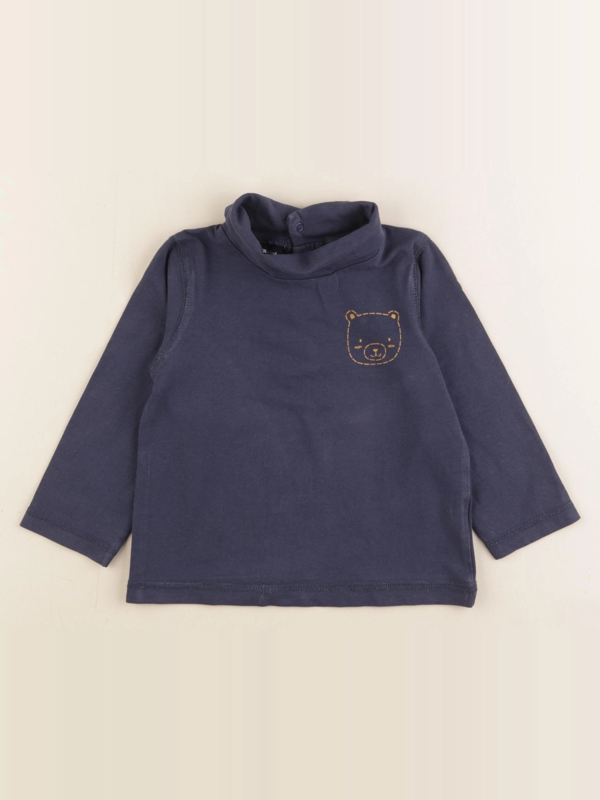 Vertbaudet - sous-pull bleu - 2 ans