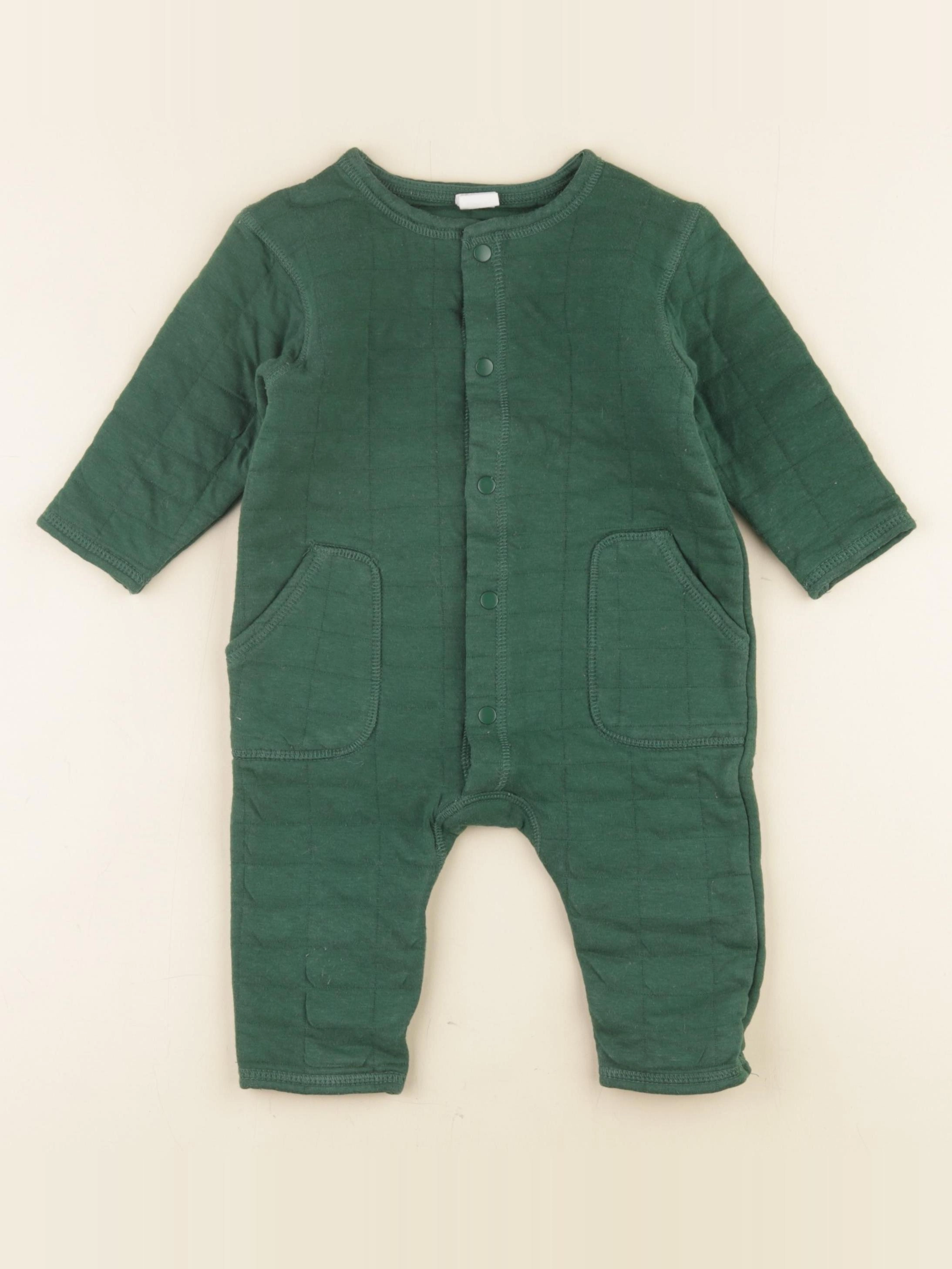 H&M - combinaison vert - 6/9 mois