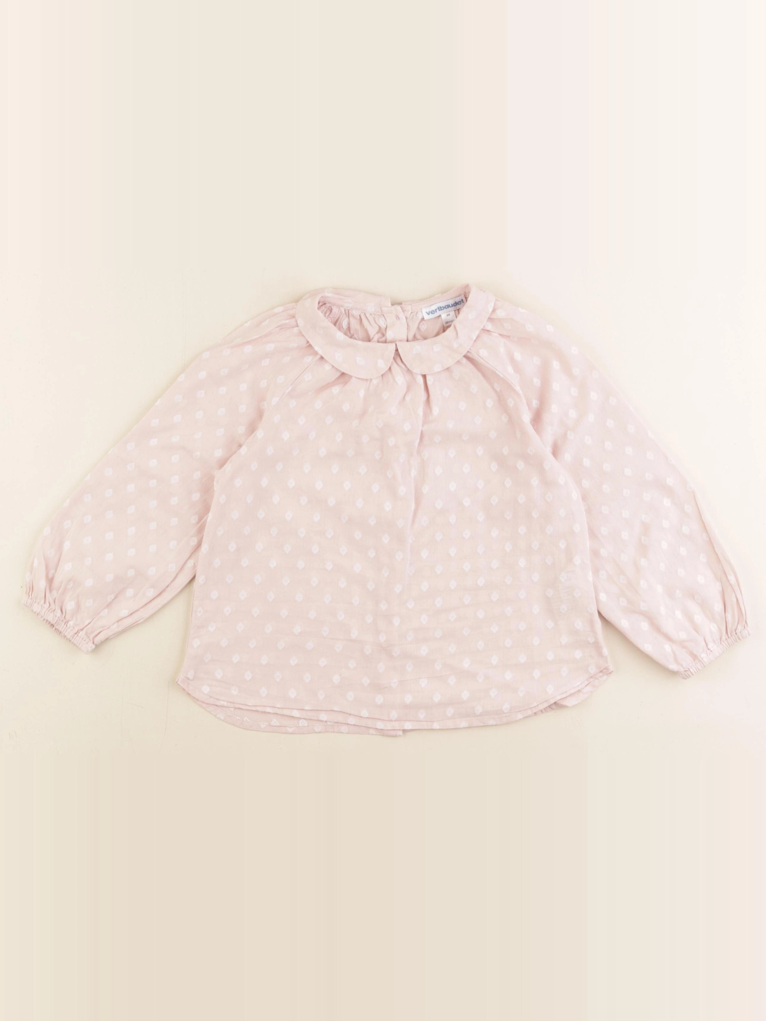 Vertbaudet - blouse rose - 36 mois
