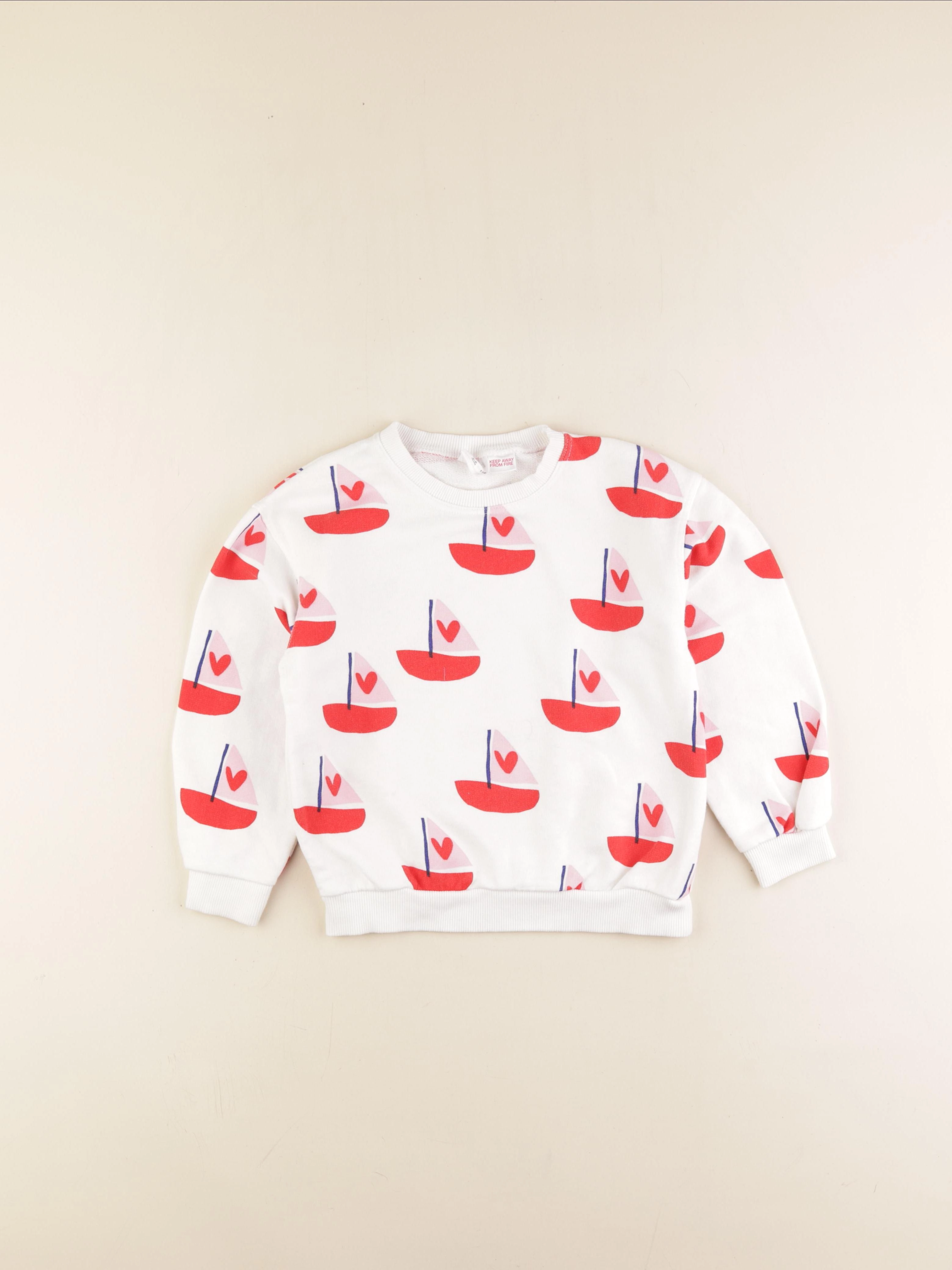 Zara - sweat multicolore - 5/6 ans