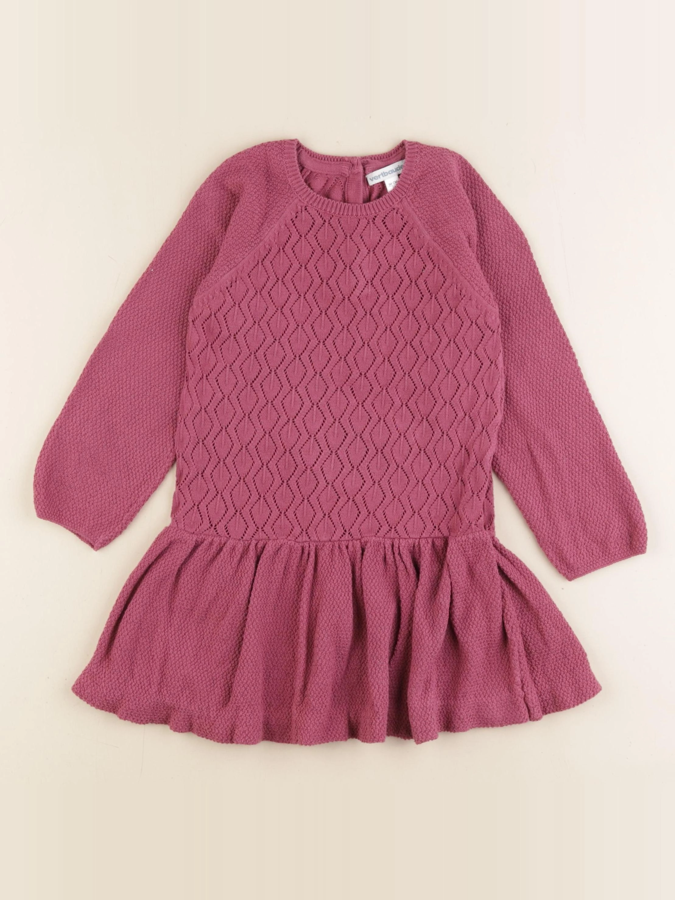 Vertbaudet - robe rose - 3 ans