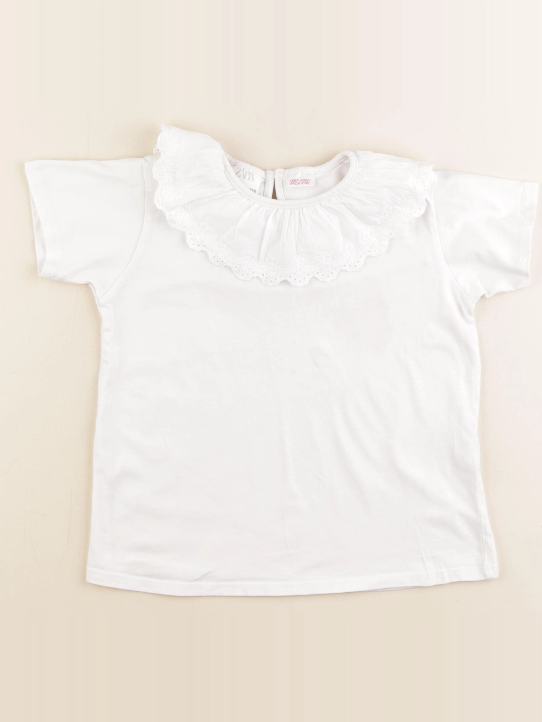 Zara - tee-shirt blanc - 4/5 ans