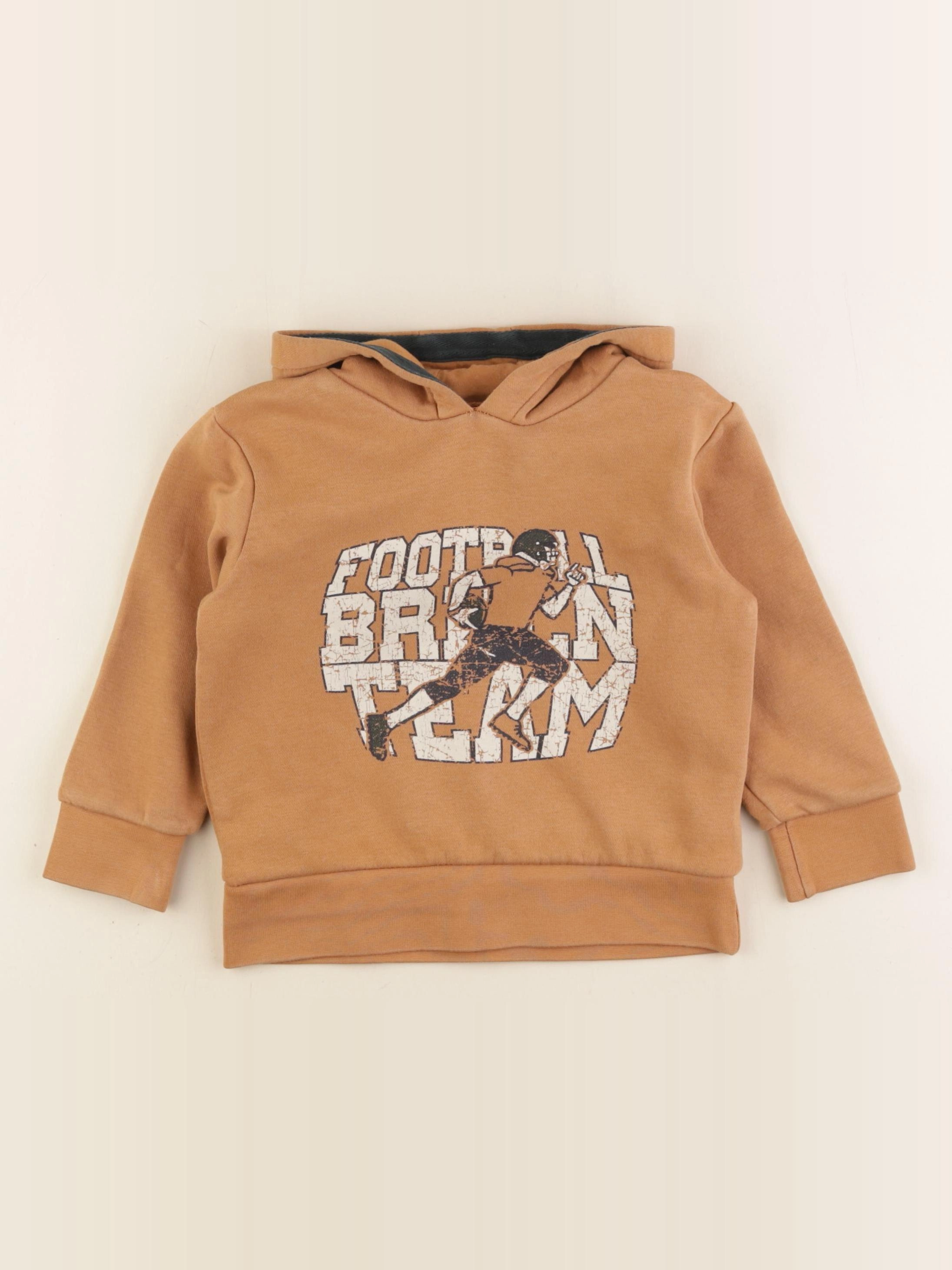 Vertbaudet - sweat marron - 4 ans