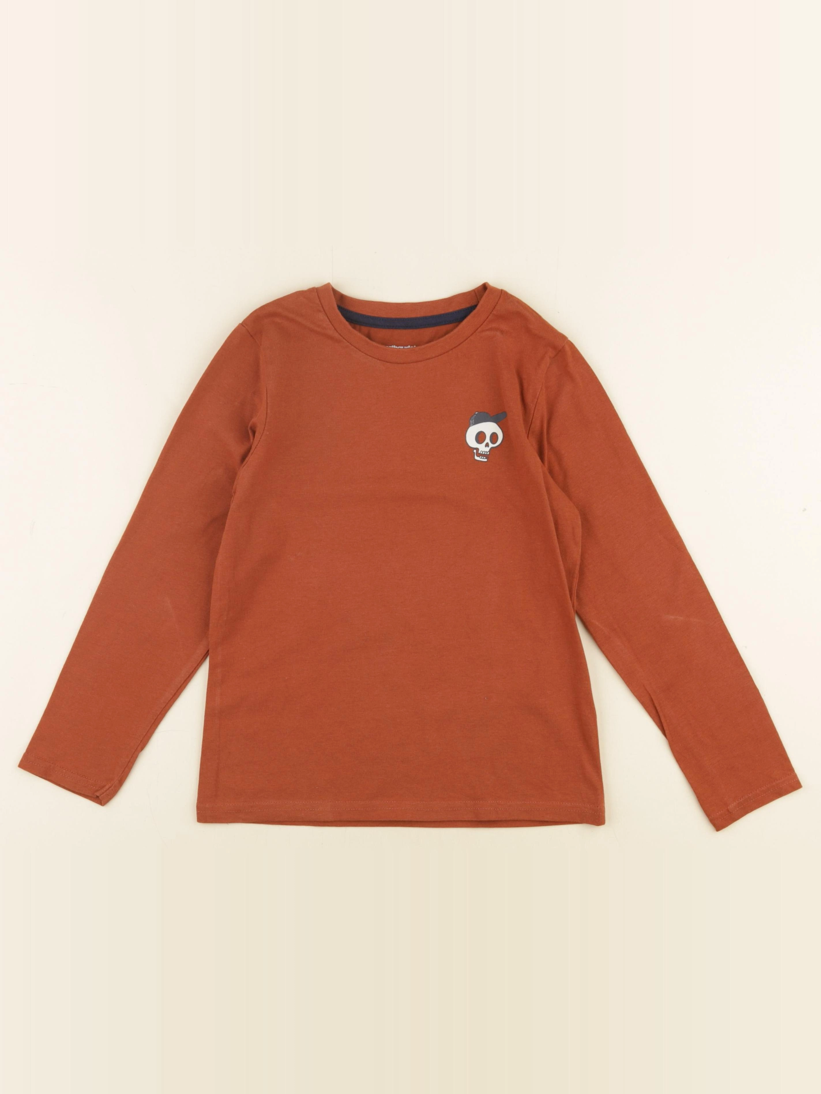 Vertbaudet - tee-shirt marron - 8 ans