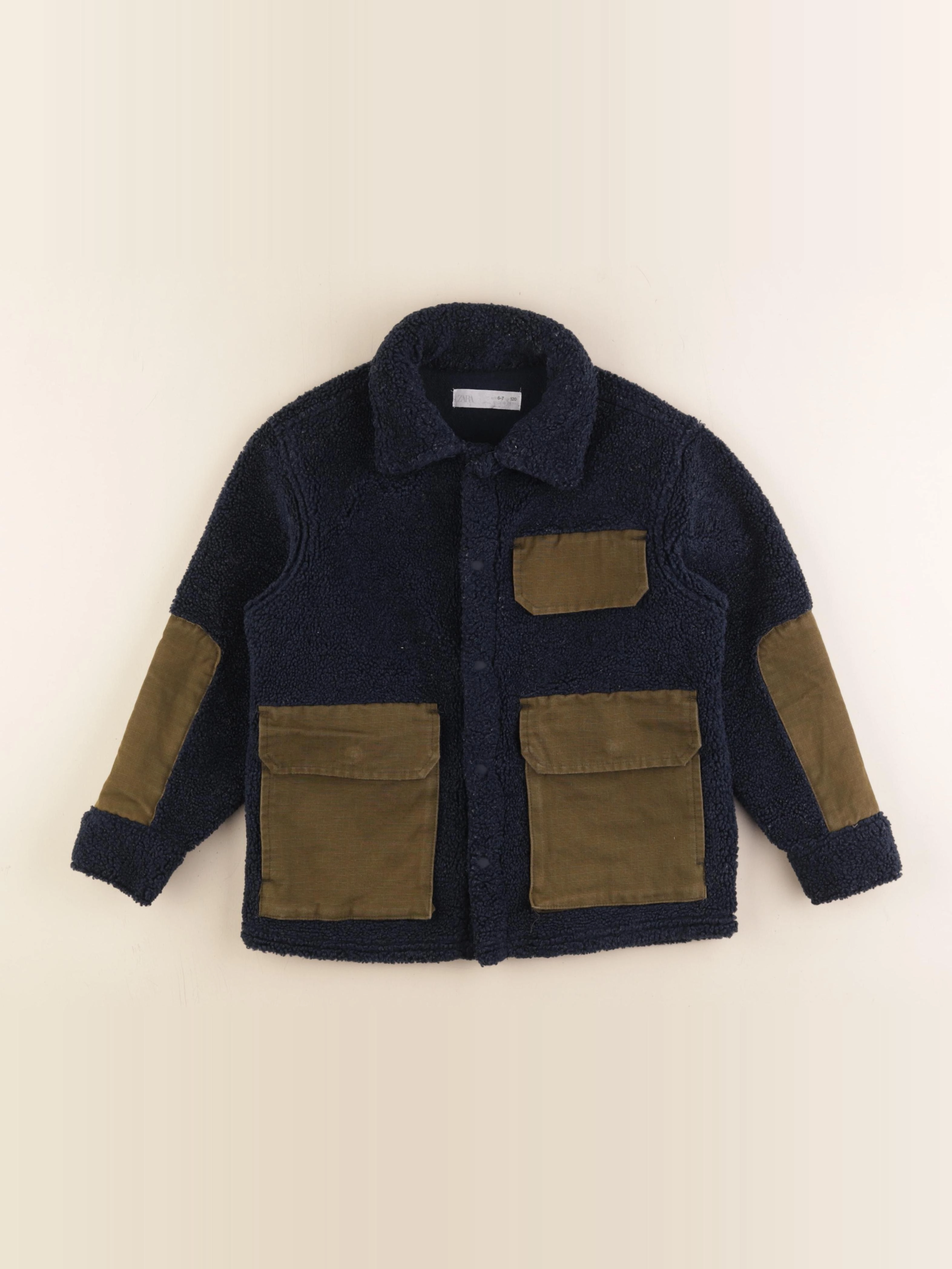 Zara - veste bleu, vert - 6/7 ans