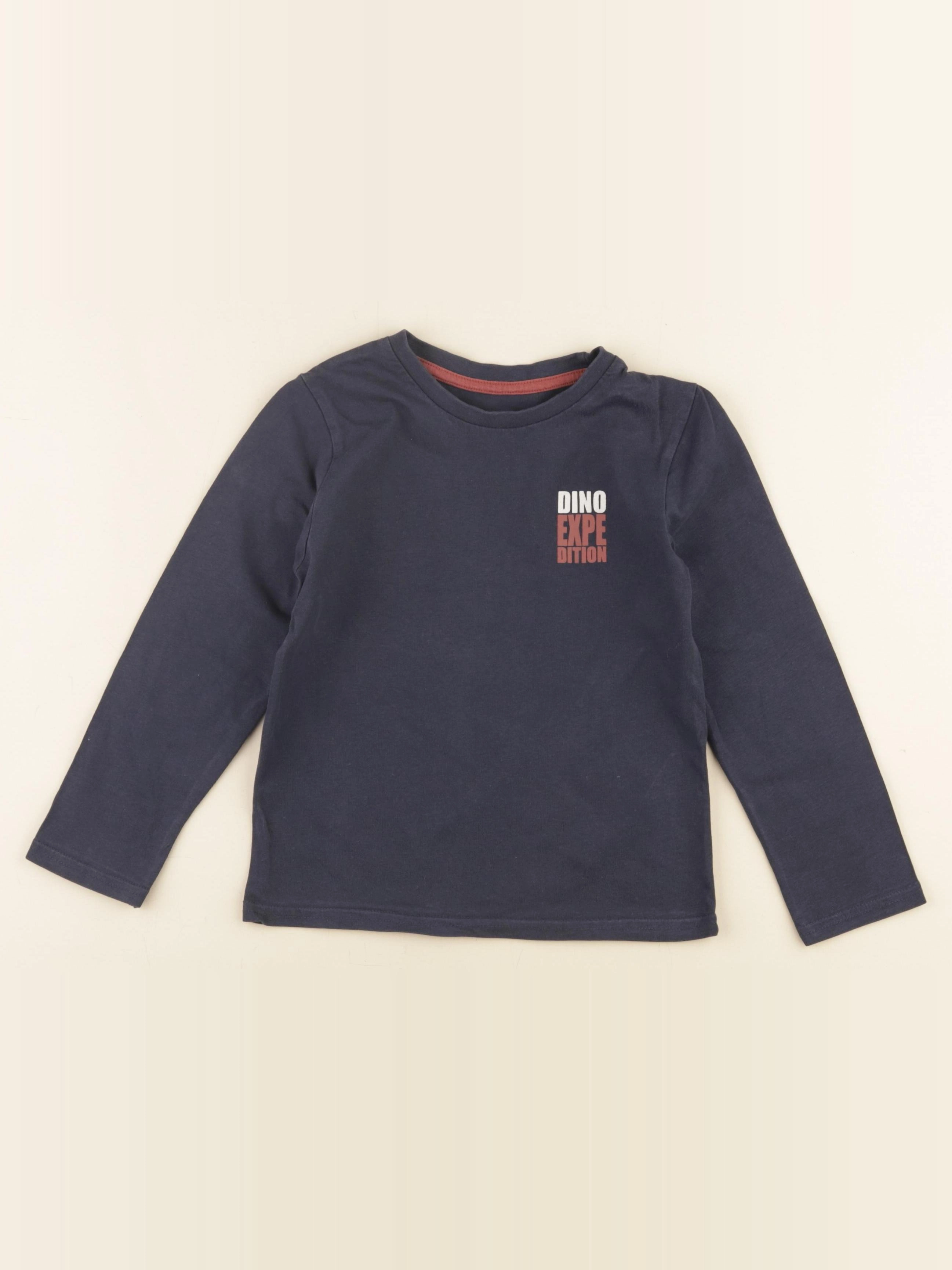 Vertbaudet - tee-shirt bleu - 5 ans