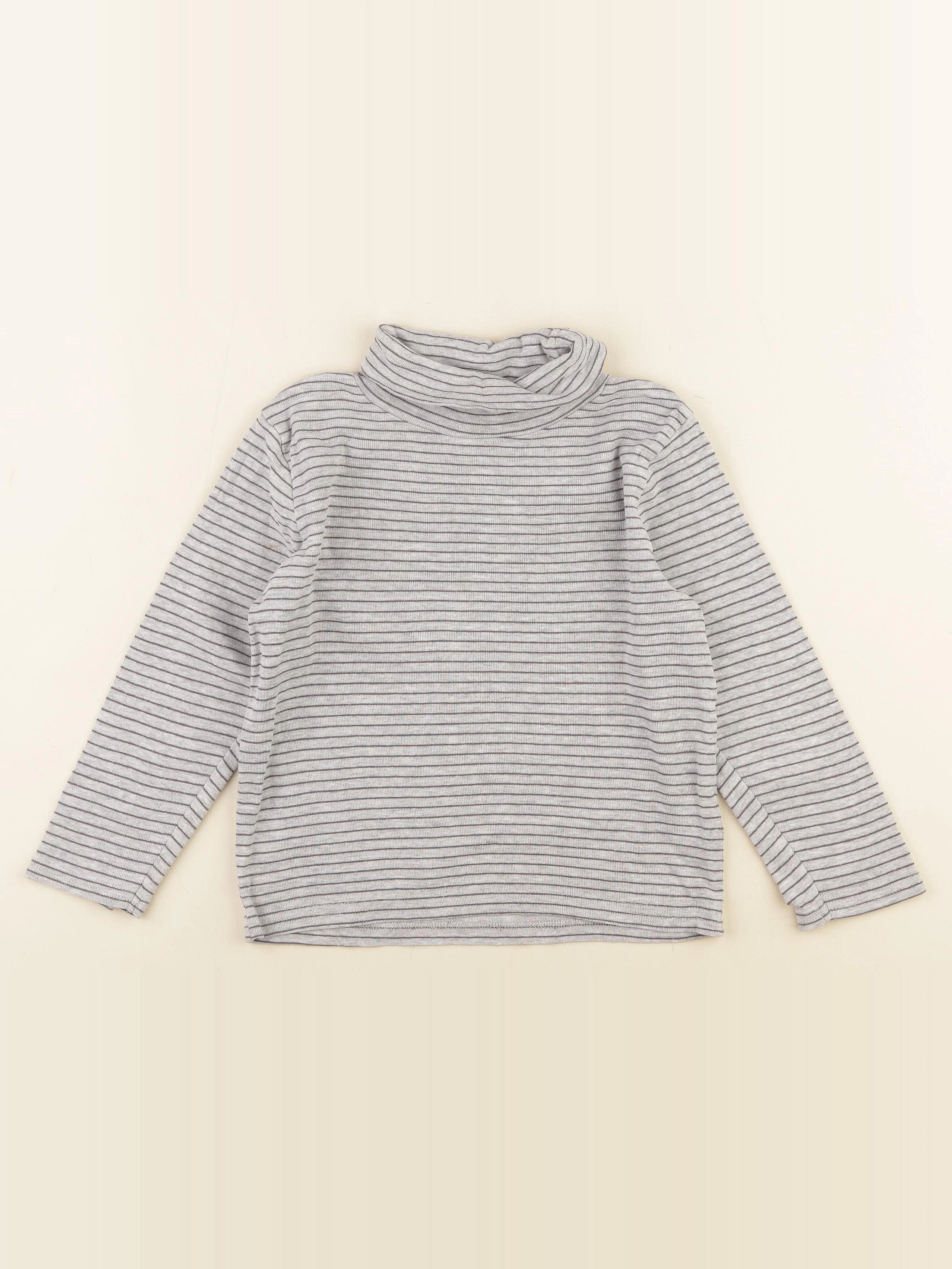 Vertbaudet - sous-pull gris - 5 ans
