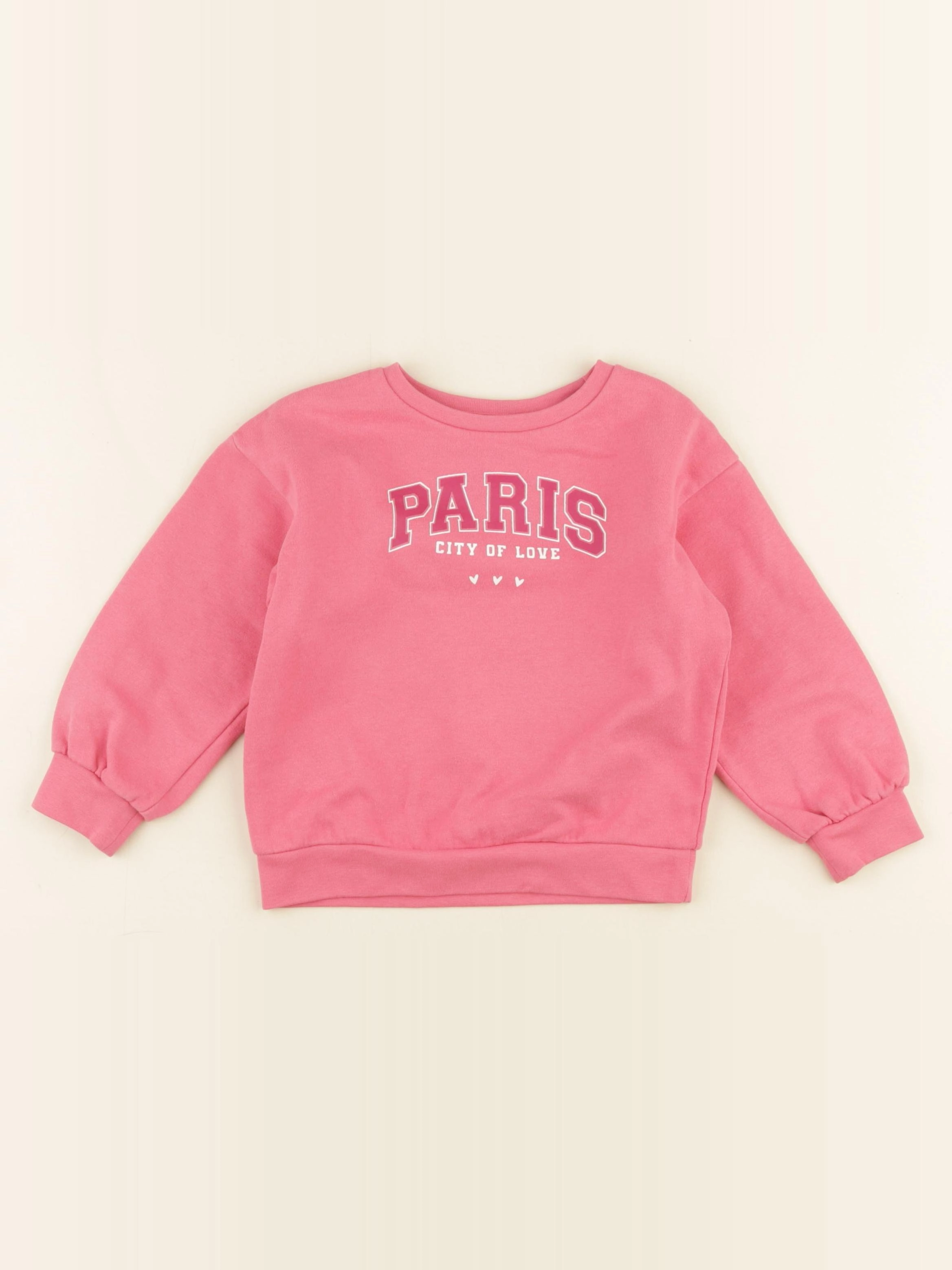 Vertbaudet - sweat rose - 3 ans