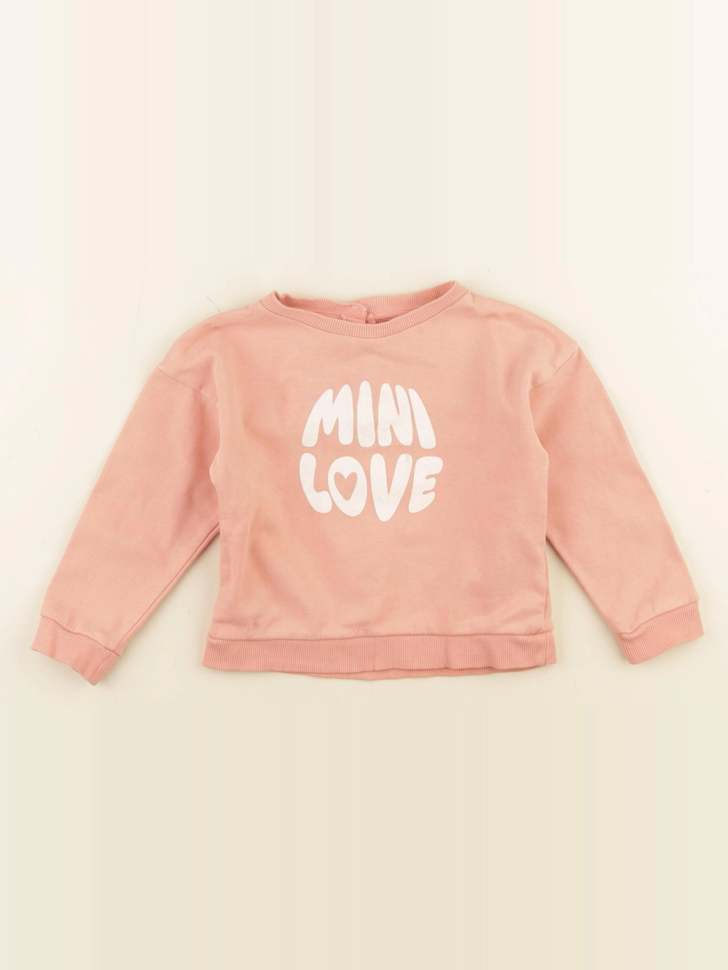 Vertbaudet - sweat rose - 36 mois