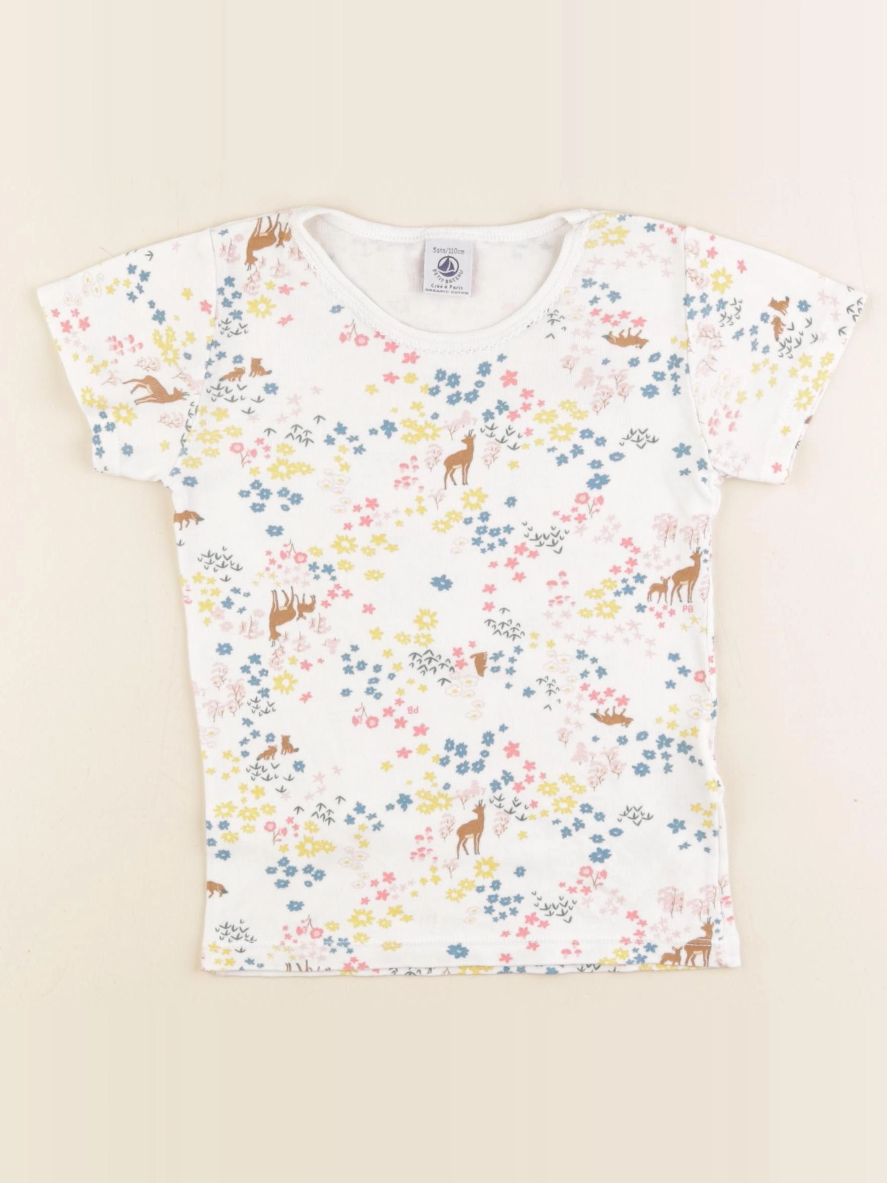 Petit Bateau - maillot de corps blanc - 5 ans