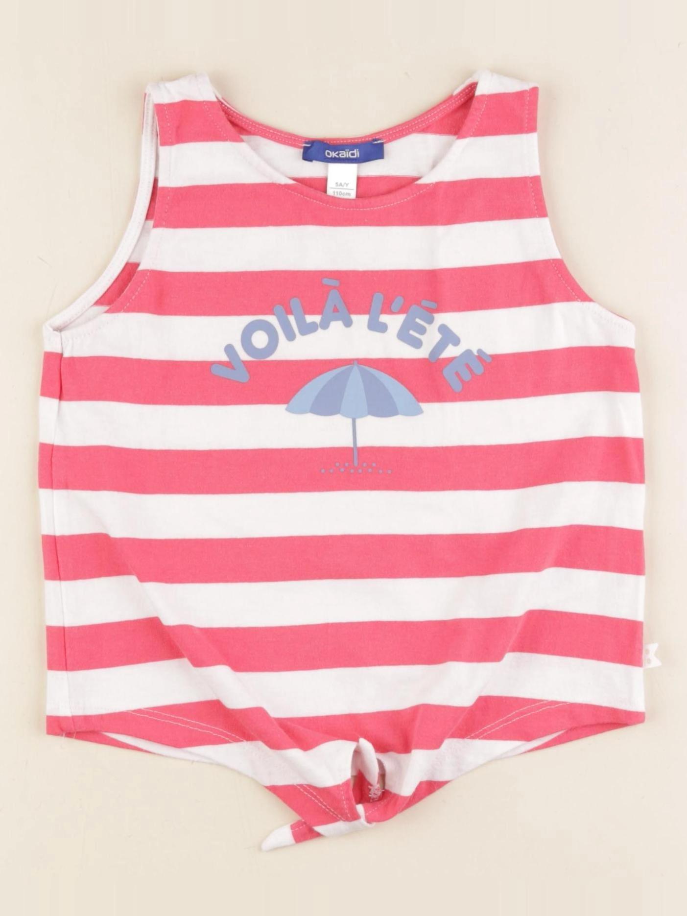 Vertbaudet - débardeur rouge - 5 ans