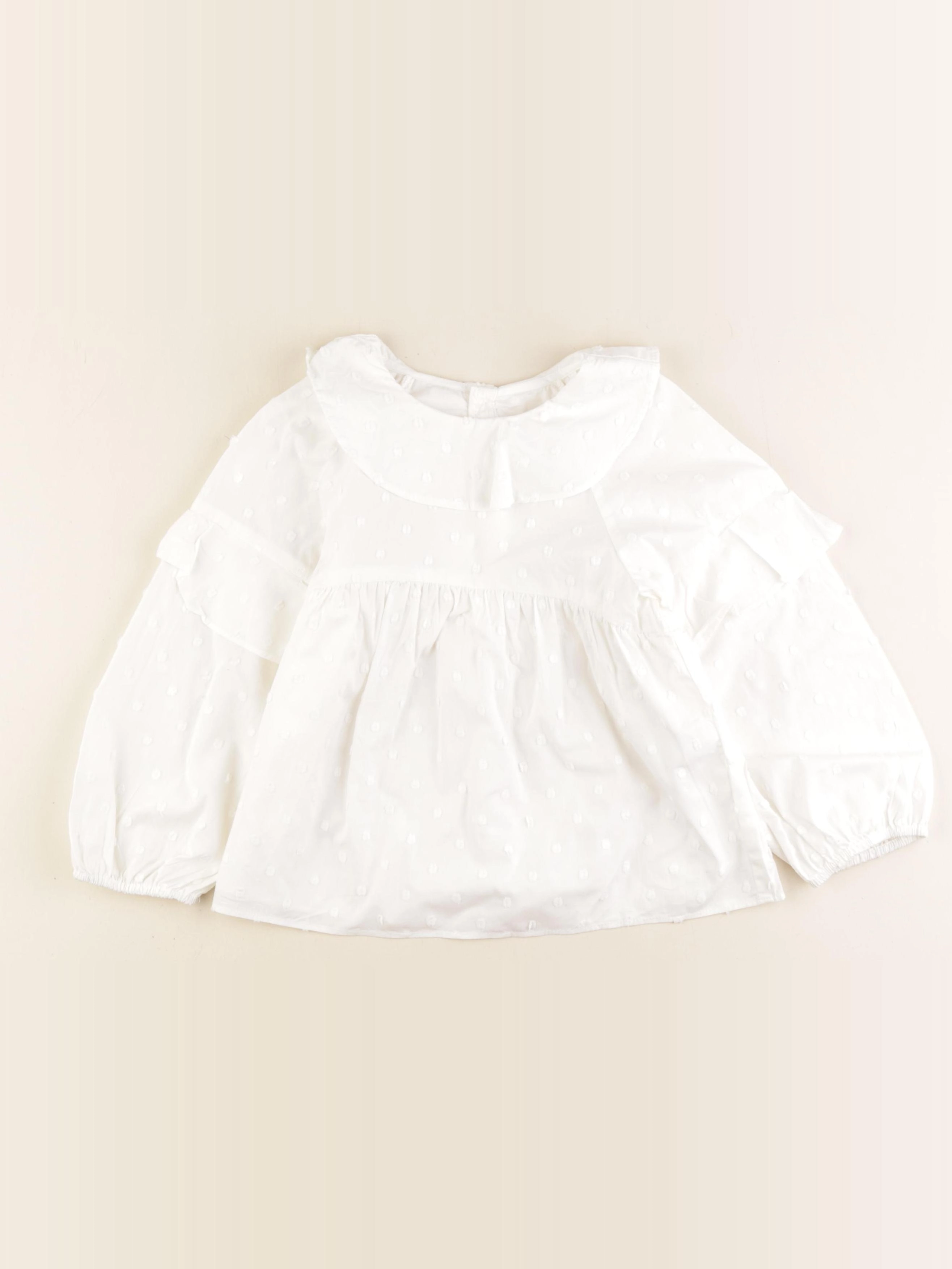 Zara - blouse blanc - 5/6 ans
