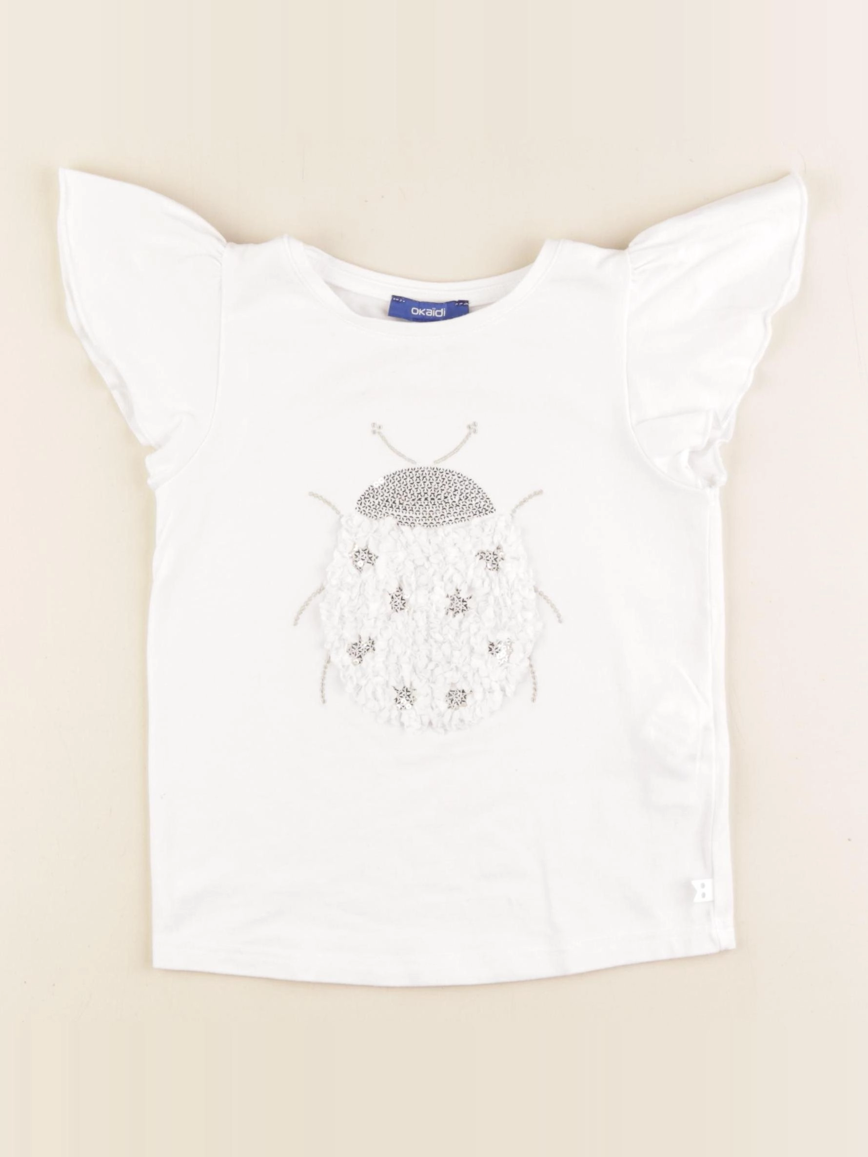 Okaidi - tee-shirt blanc - 5 ans