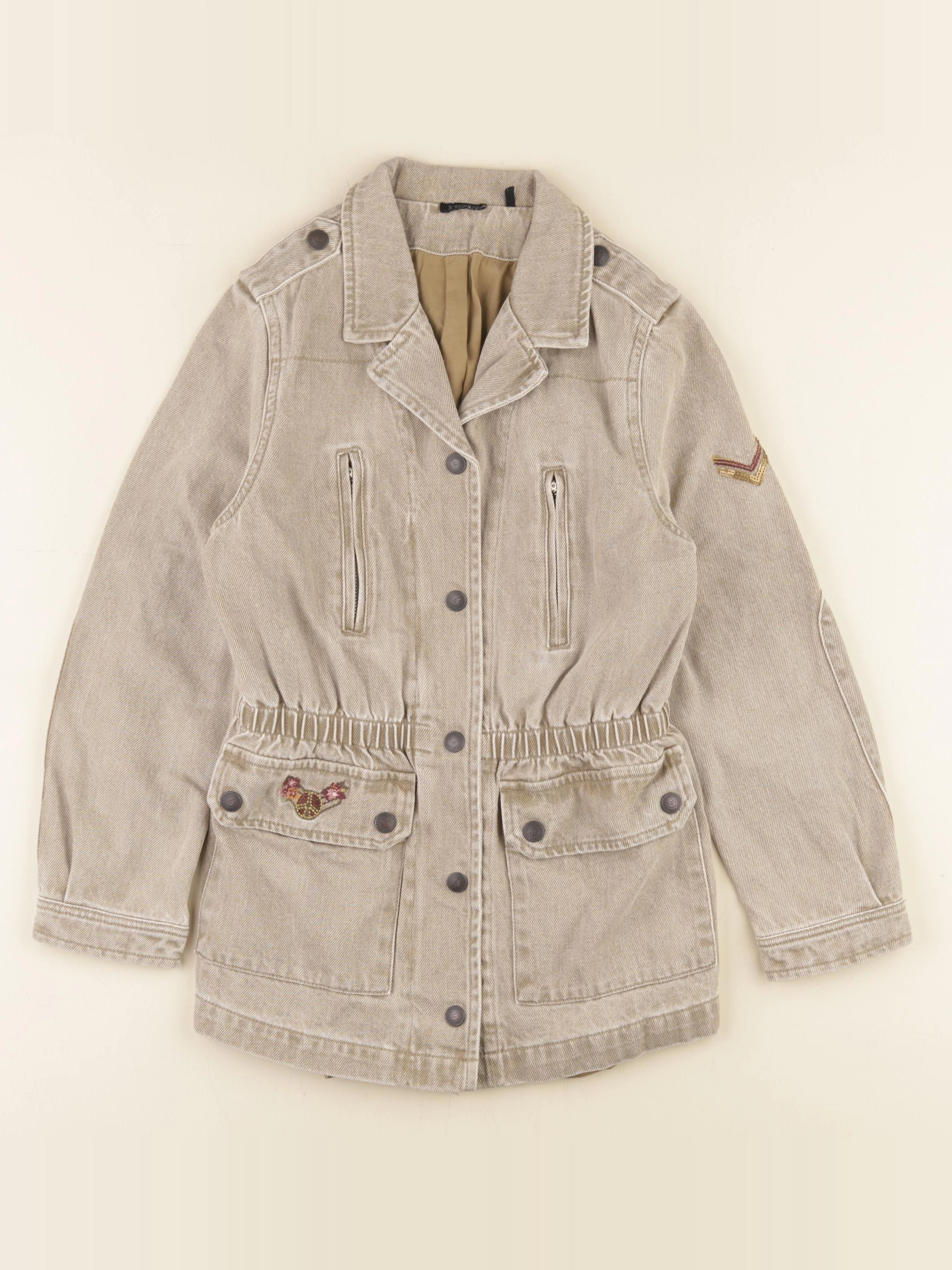 IKKS - veste vert imprimé au dos - 10 ans